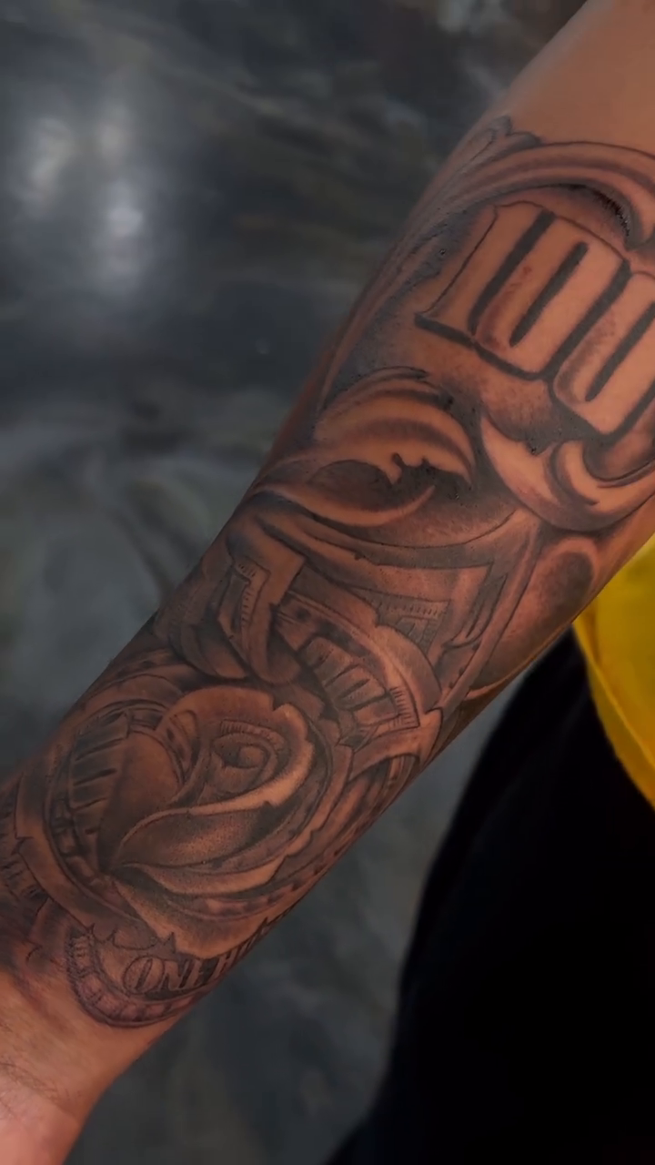 Tattoo by @blessedbychapo — black_and_grey, realism