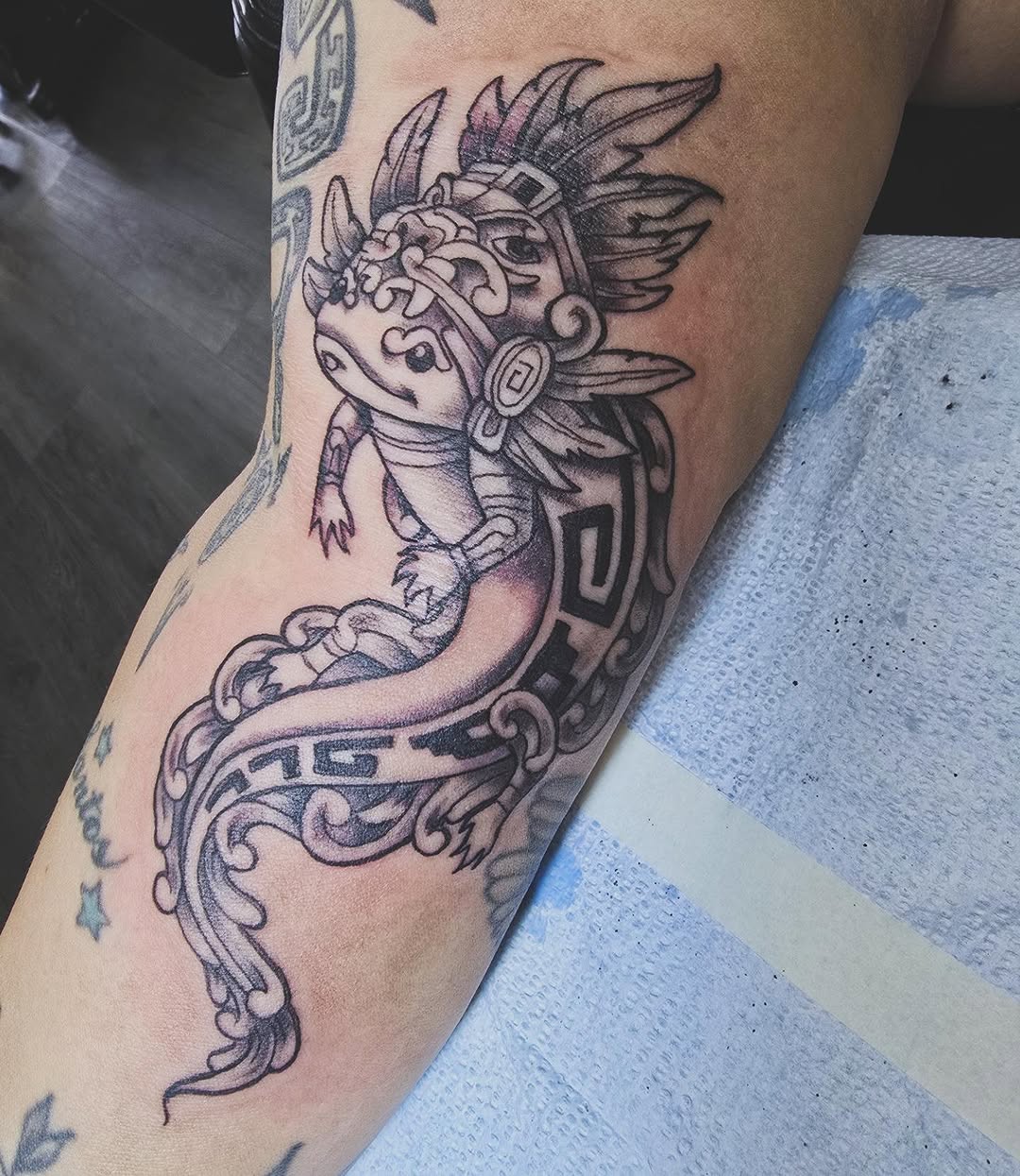 Tattoo by @bonnieseeley — black_and_grey