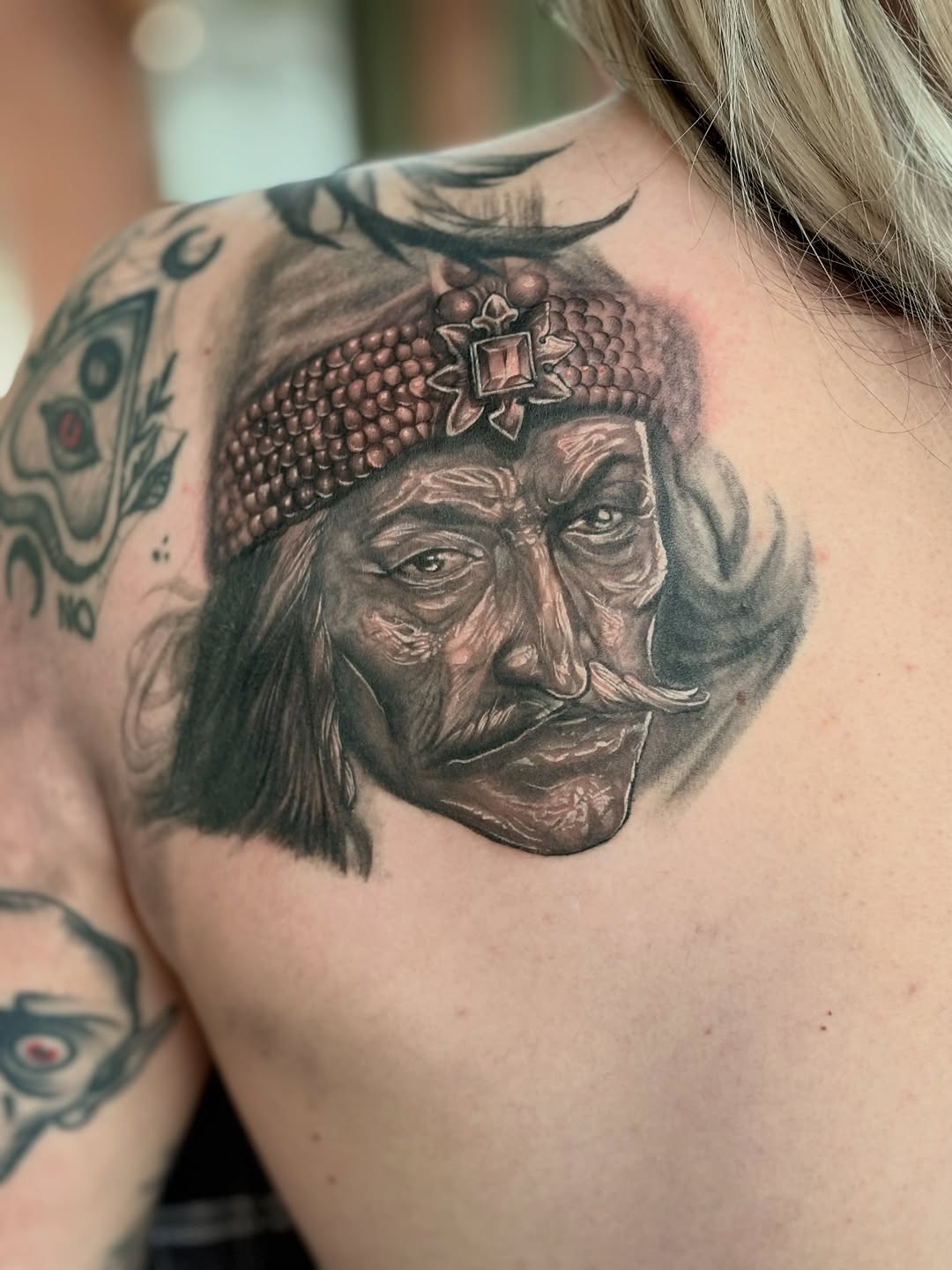 Tattoo by @sladesink — realism, black_and_grey