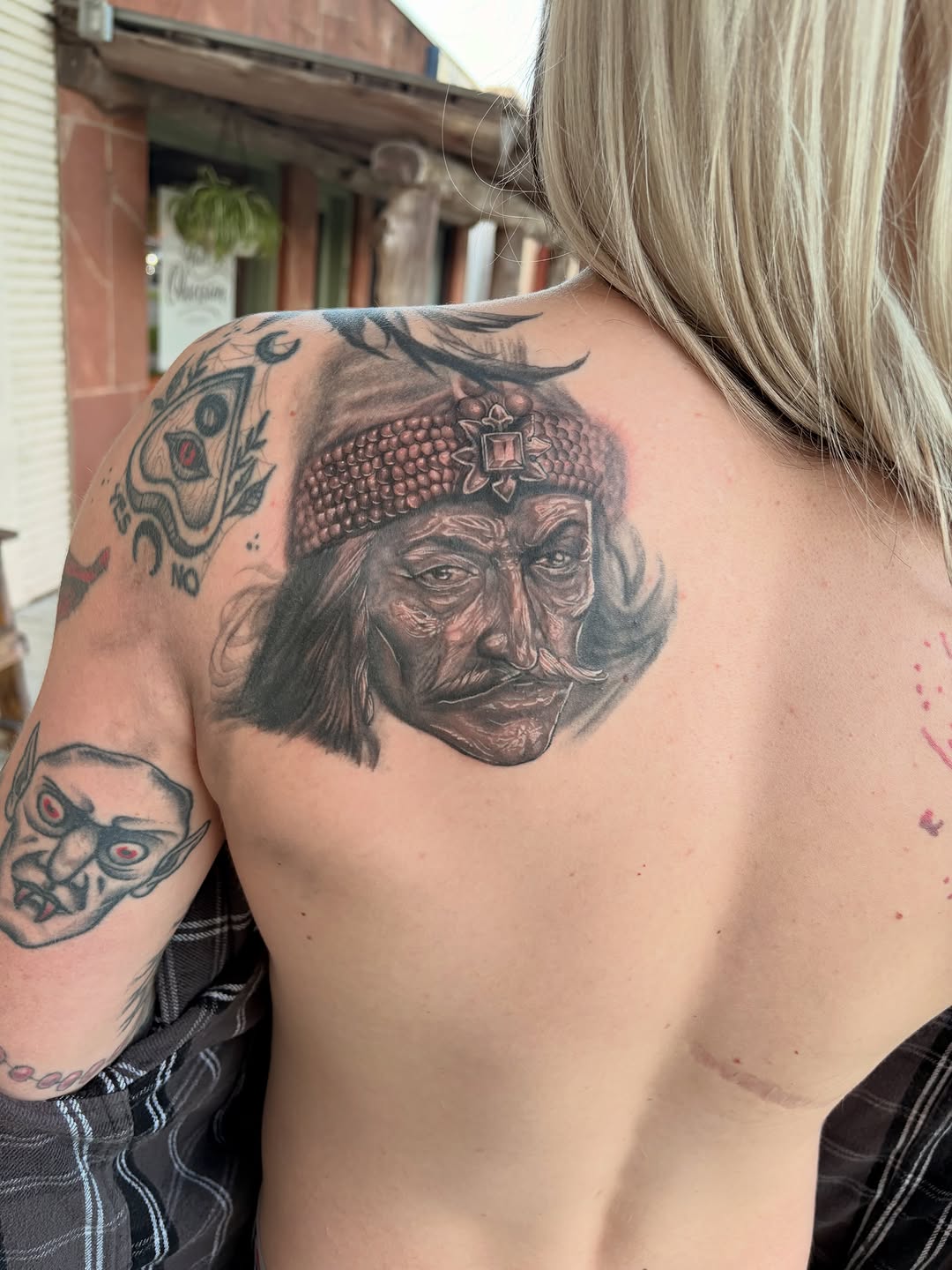 Tattoo by @sladesink — black_and_grey, realism