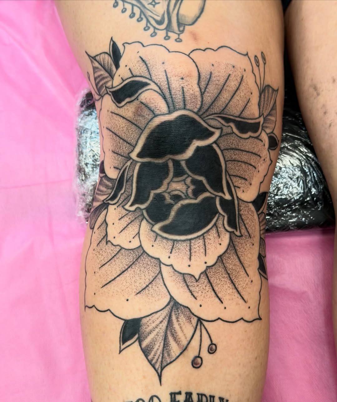 Tattoo by @caitlynntattoos — american_traditional, dotwork
