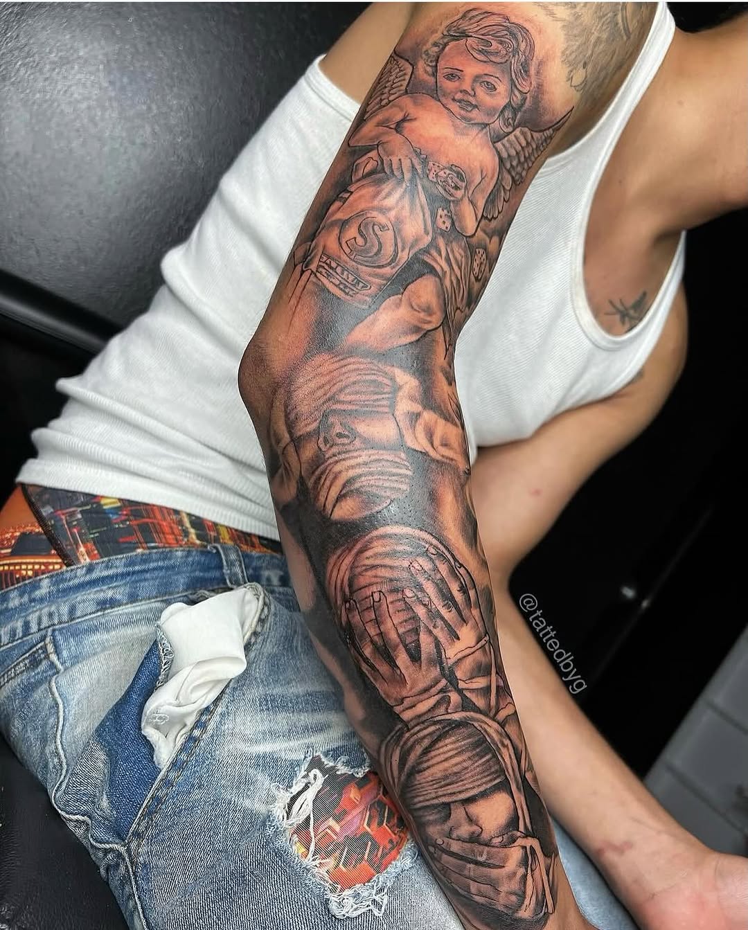Realism tattoo on the forearm by Dallas Tattoo Artist