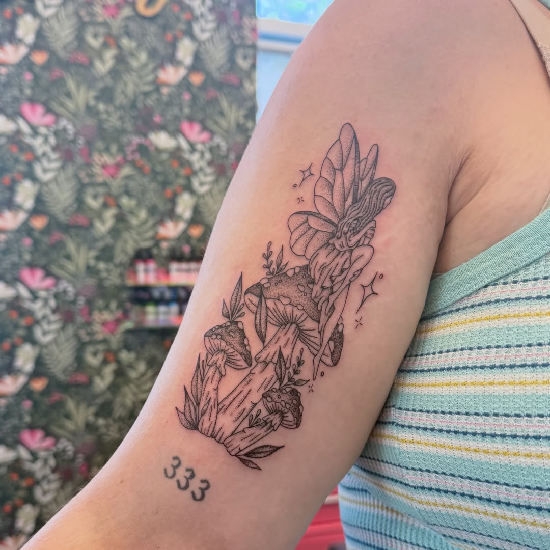 Tattoo by @lunarstudiosart — black_and_grey