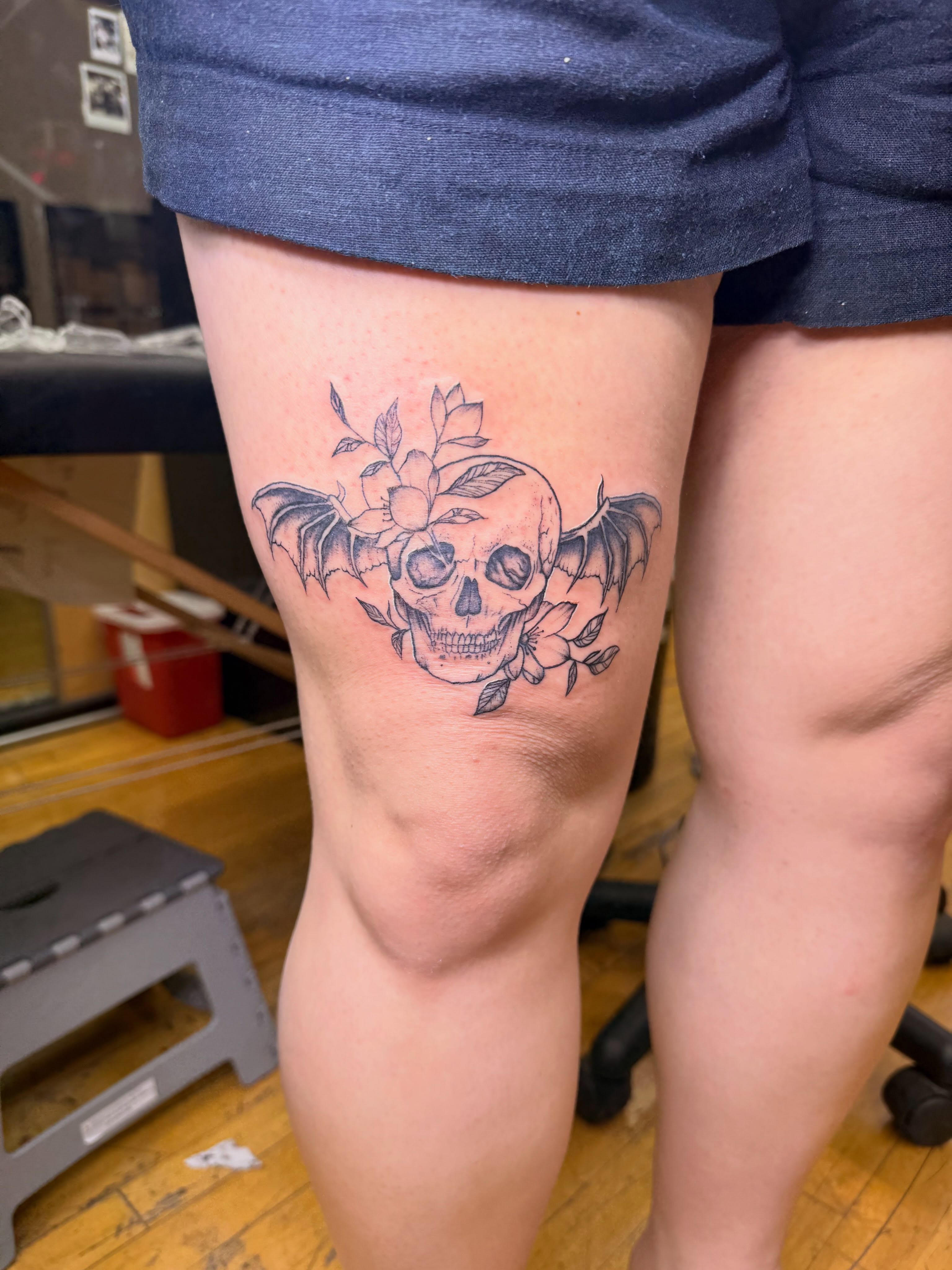 Tattoo by @inked_by_parisapple — black_and_grey