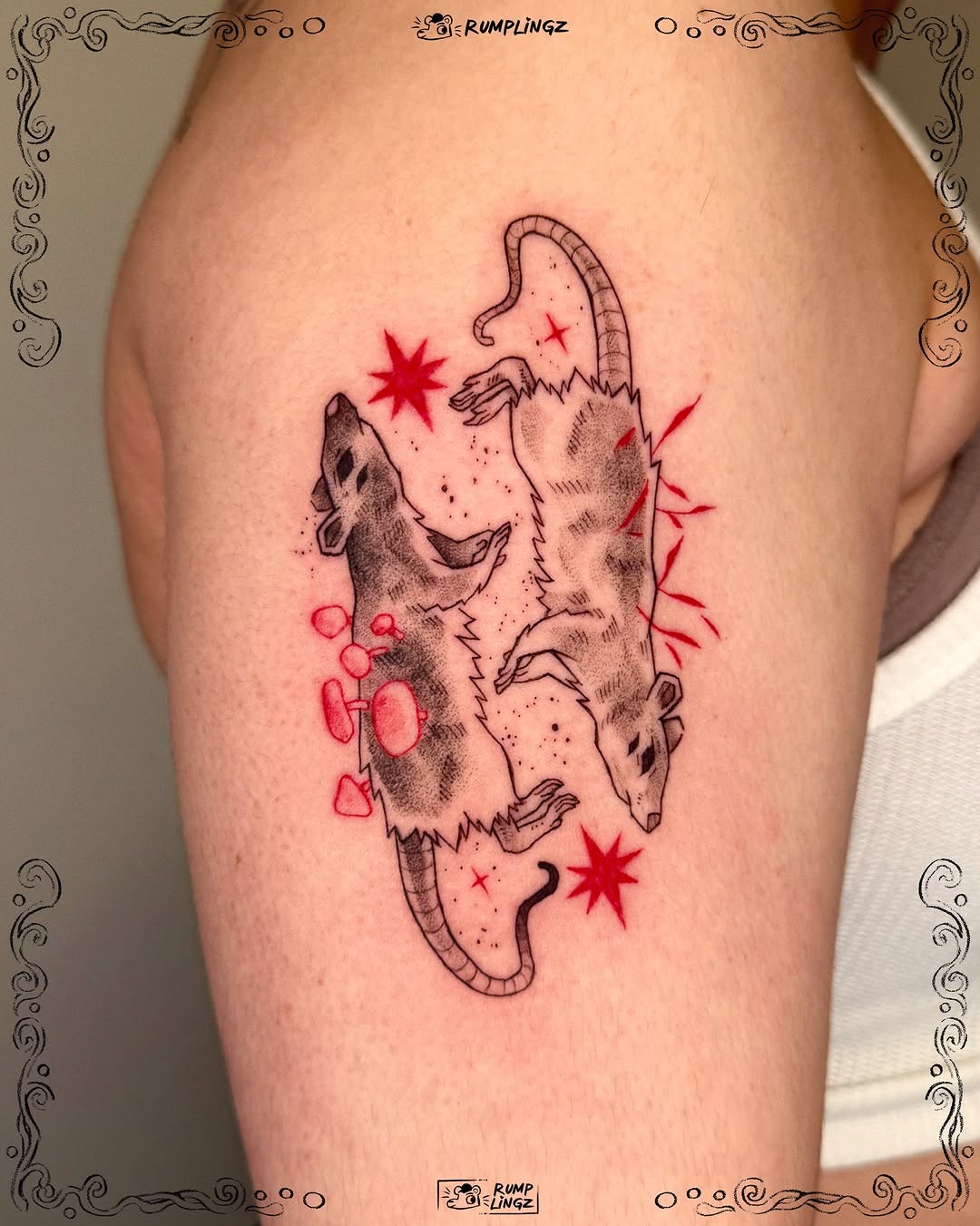Tattoo by @rumplingz โ black_and_grey, illustrative