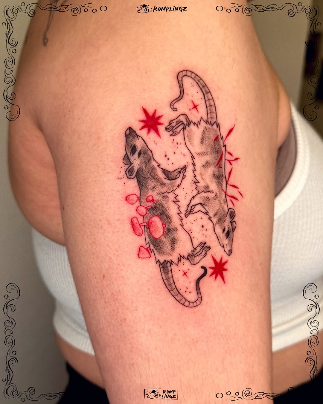 Tattoo by @rumplingz โ black_and_grey, illustrative