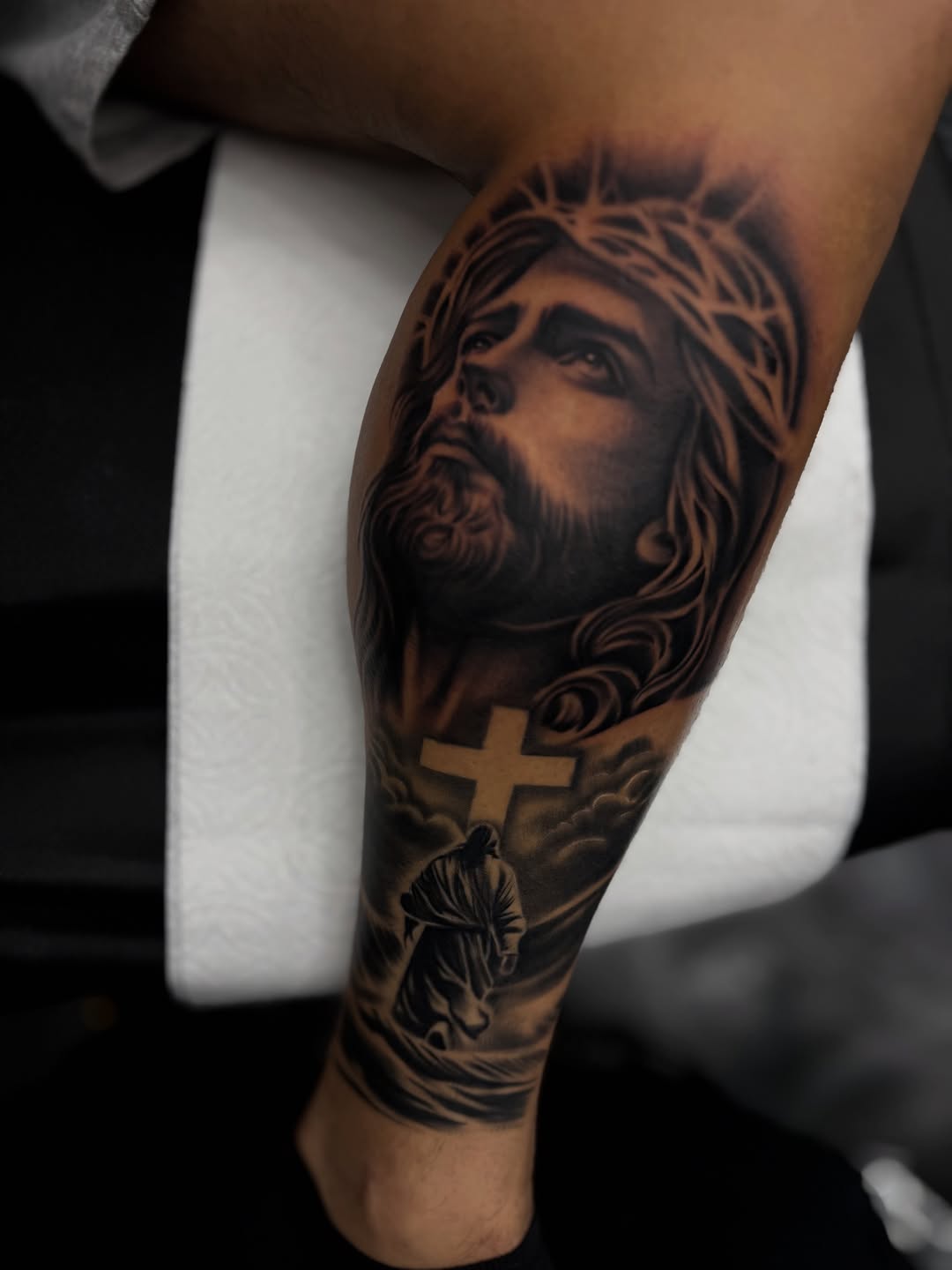 Tattoo by @alex_tatts760 — realism, black_and_grey