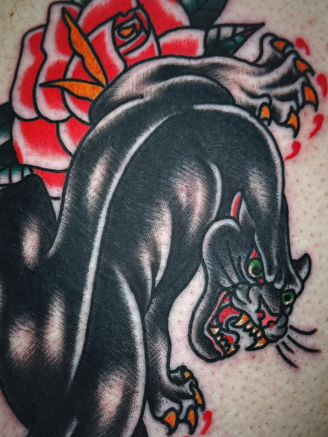 Tattoo by @mikey_ratt — american_traditional, black_and_grey