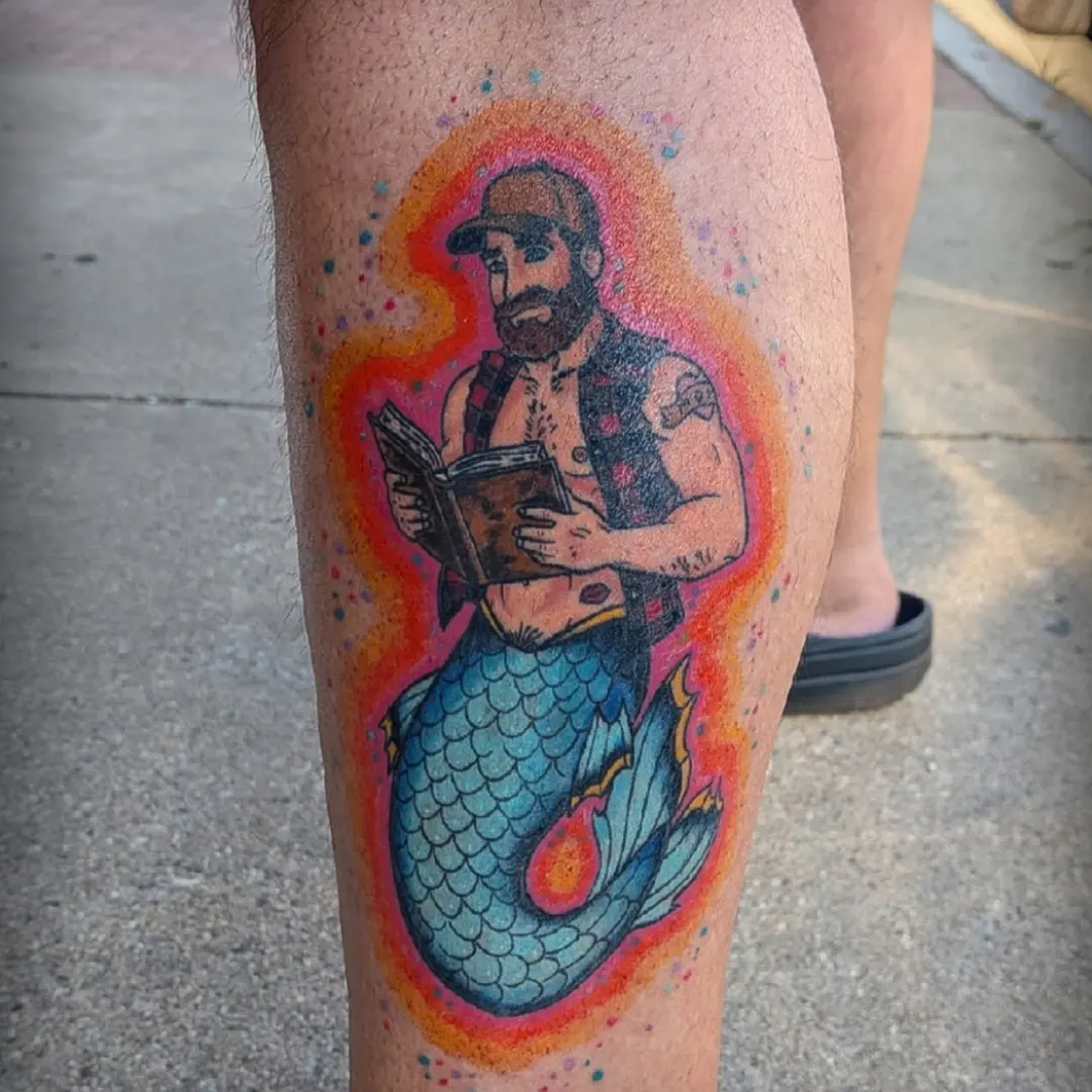 Tattoo by @andy2shades_tattoo — american_traditional, dotwork