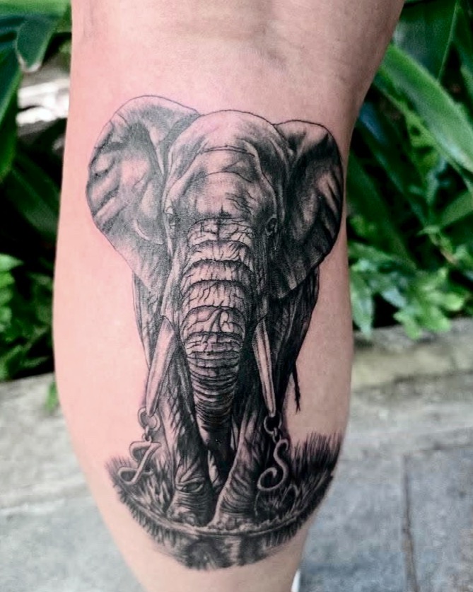 Tattoo by @tattoosbytyler88 — realism, black_and_grey