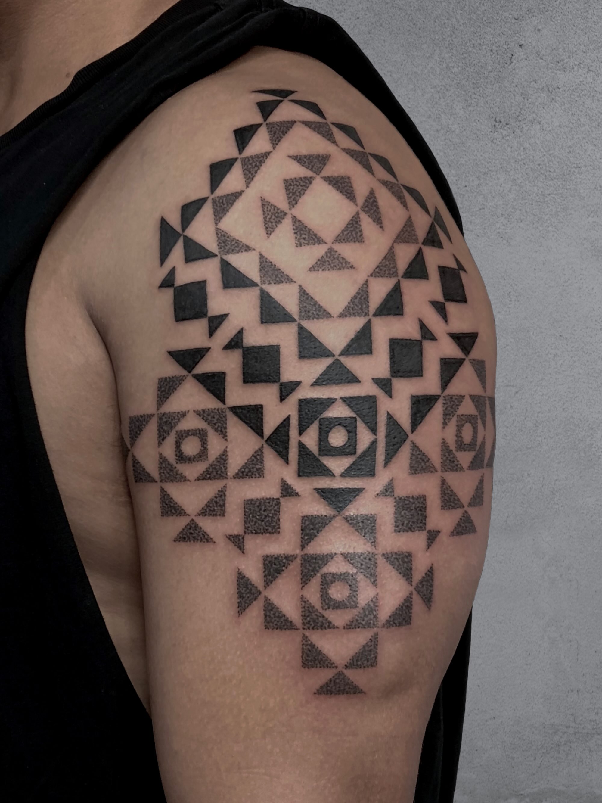 Tattoo by @setharcane — geometric