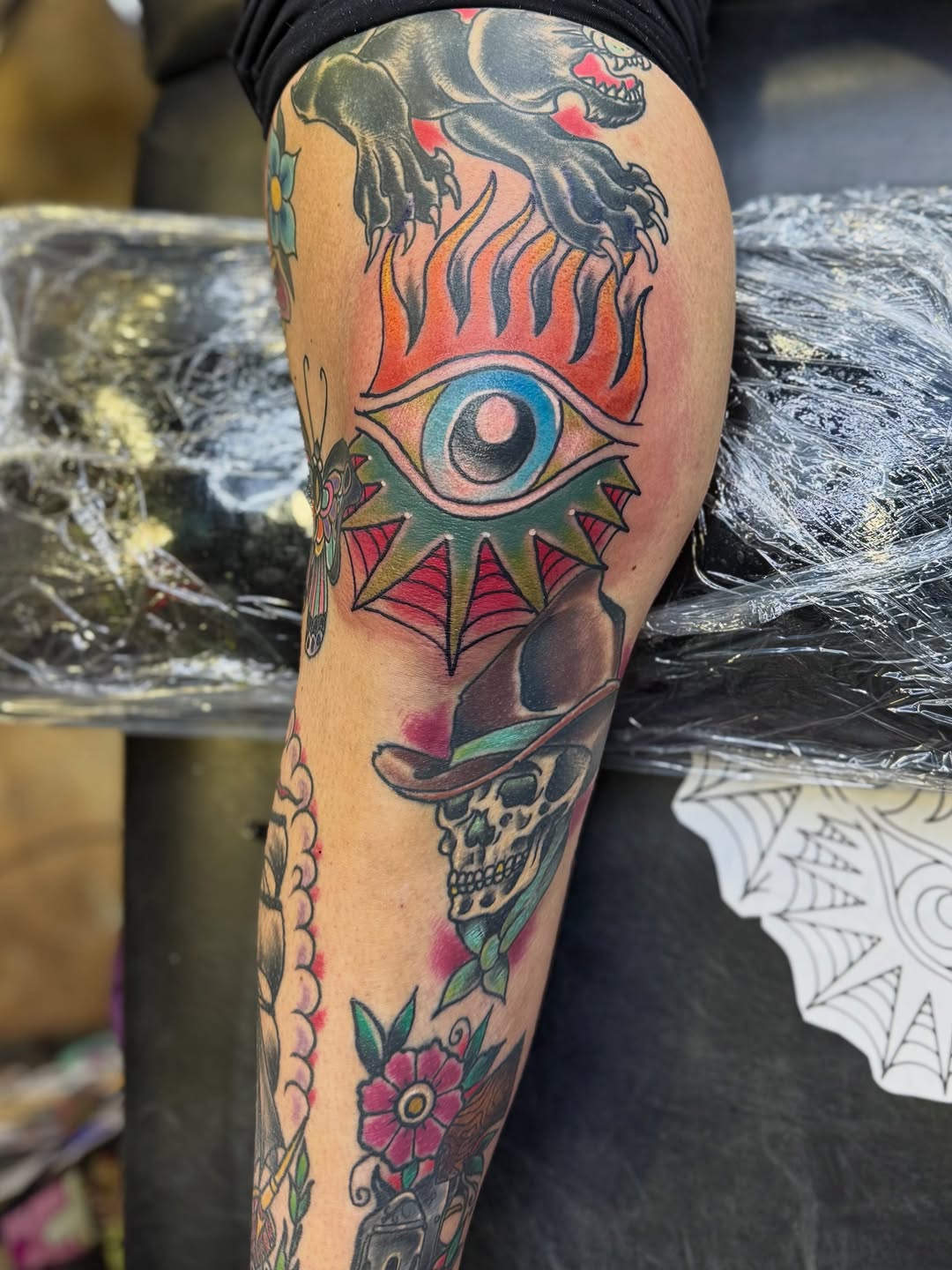 Tattoo by @oldfeatherfingers — american_traditional, neo_traditional