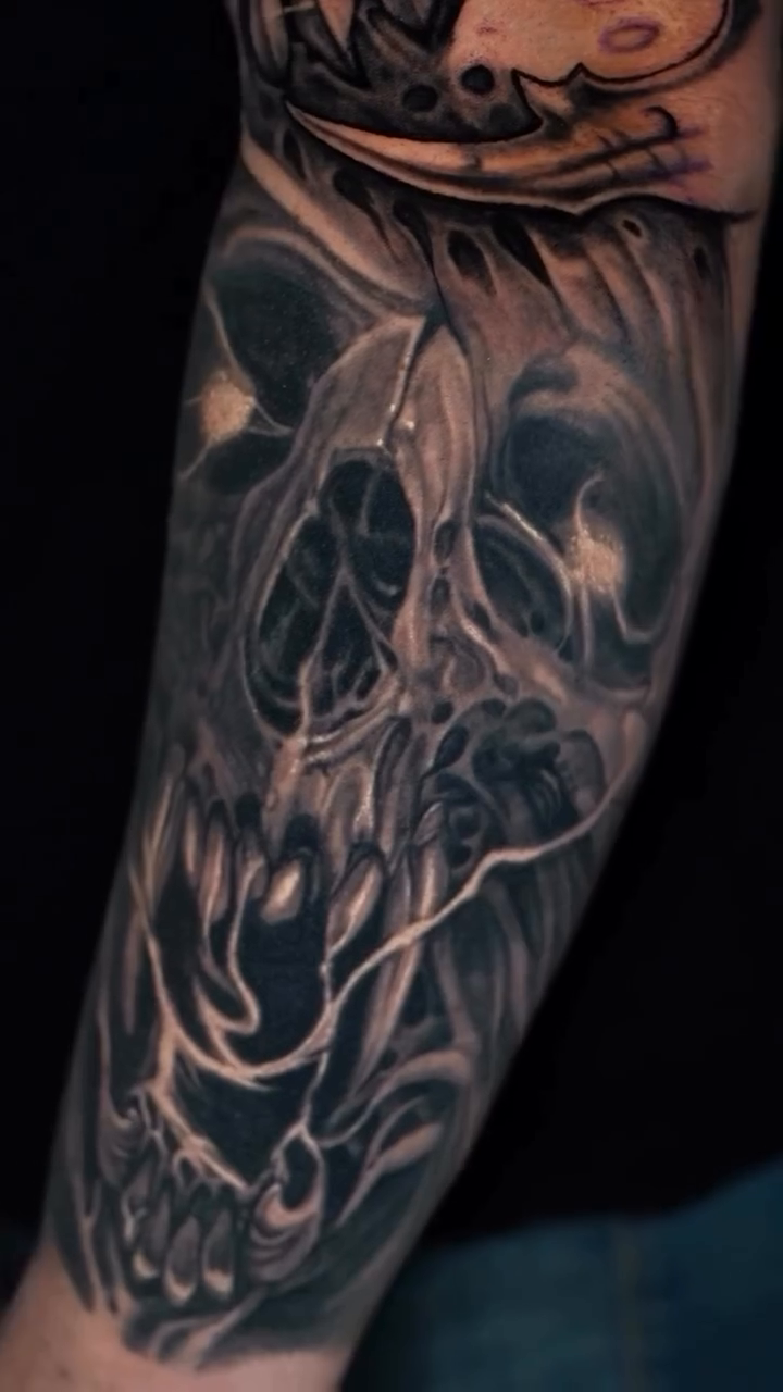 Tattoo by @inkcredible_tattoo_vb β dark_realism, black_and_grey