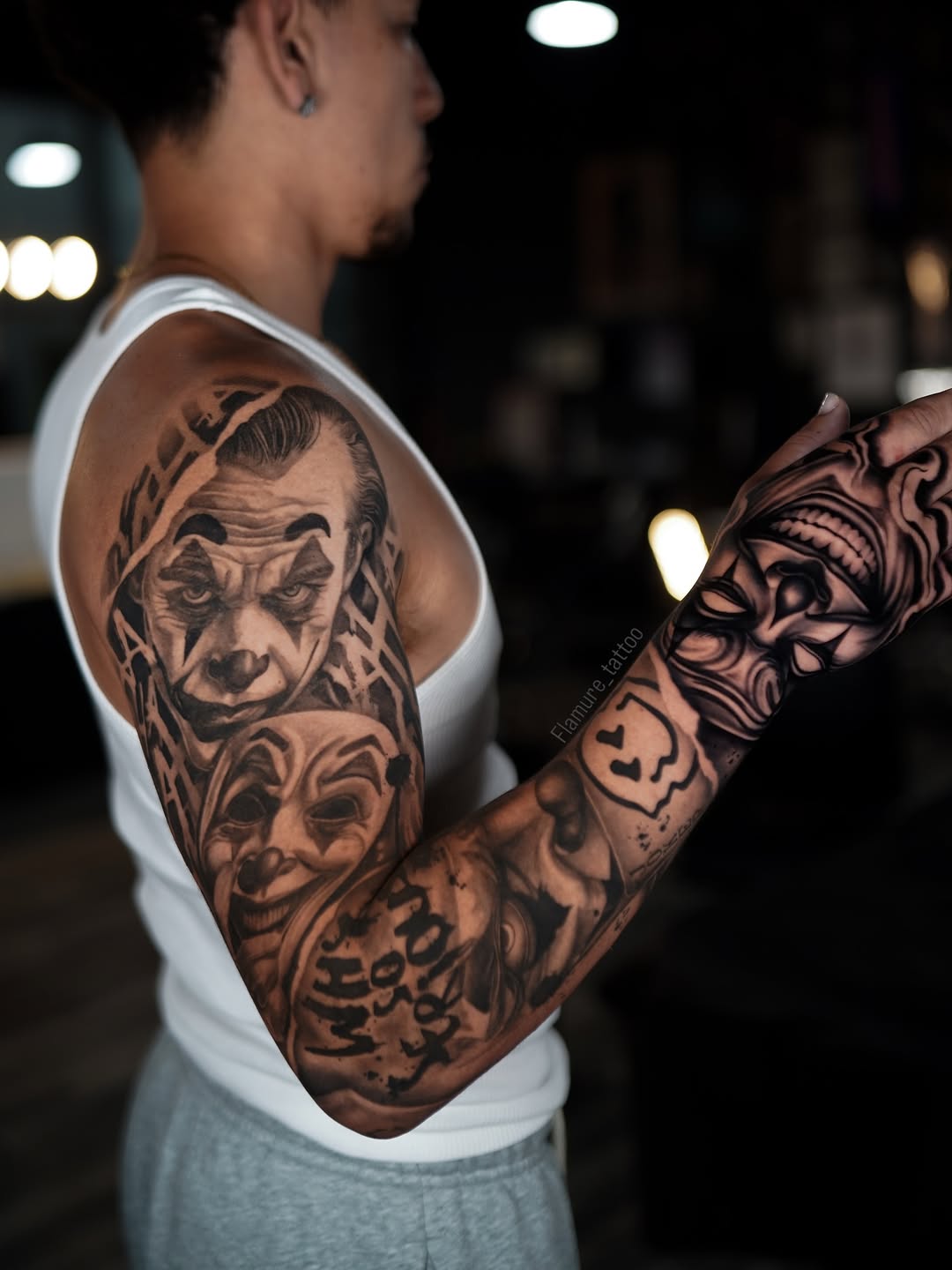 Tattoo by @flamure_tattoo β realism, black_and_grey