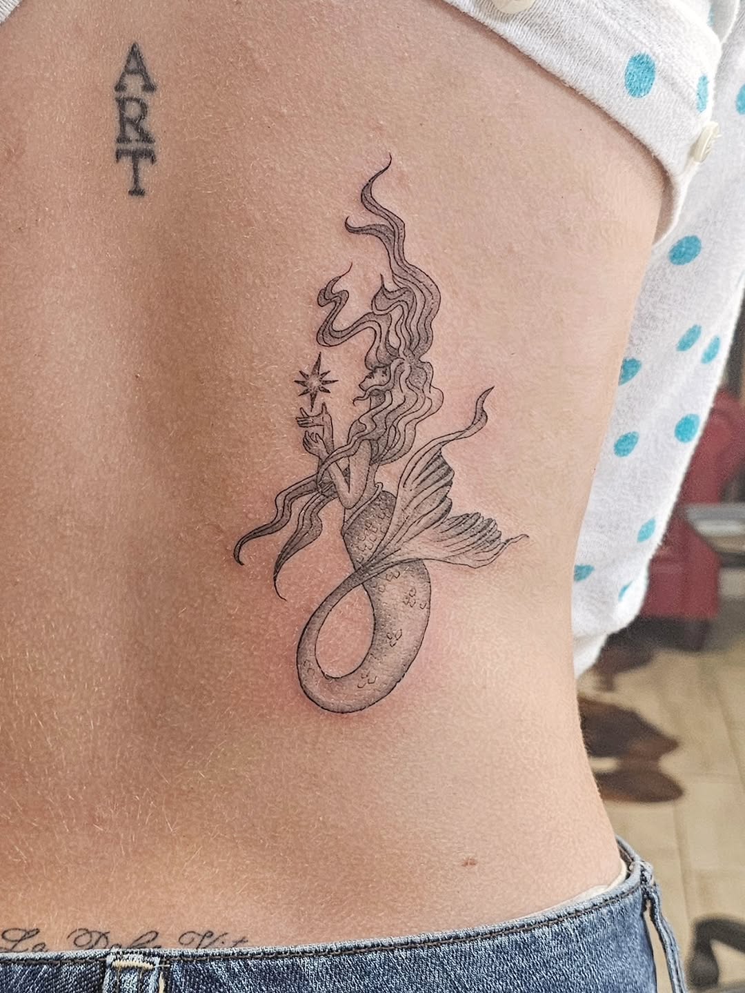Tattoo by @caseyjo.tattoos — fine_line, black_and_grey
