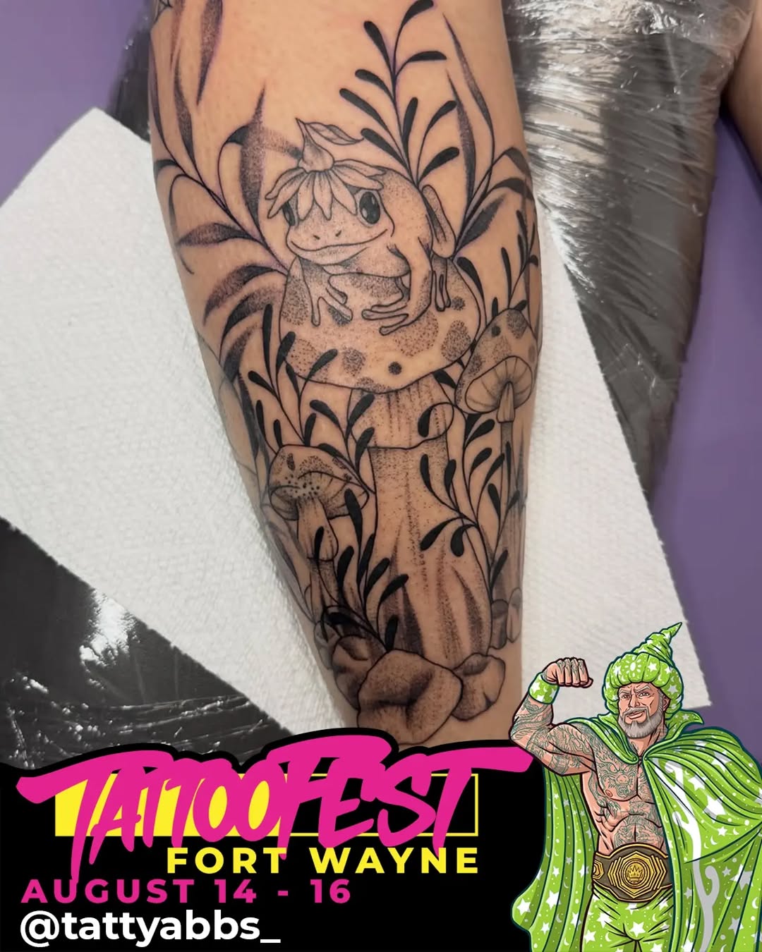 Tattoo by @tattyabbs_ โ illustrative, dotwork