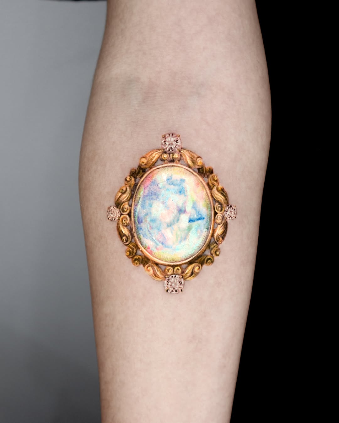 Tattoo by @greeni_tattoo — realism, ornamental