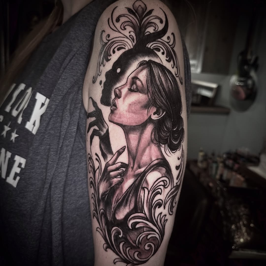 Tattoo by @coryhaberman — realism, black_and_grey