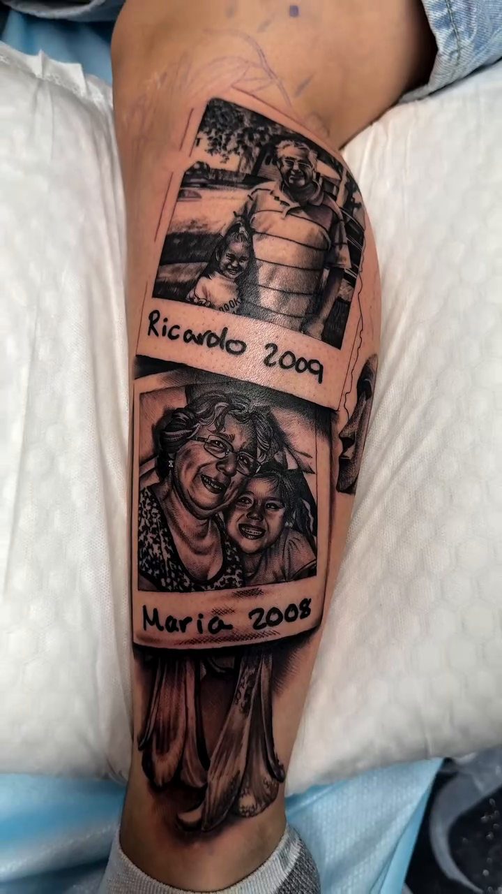 Tattoo by @heavyhitterbam — black_and_grey, realism