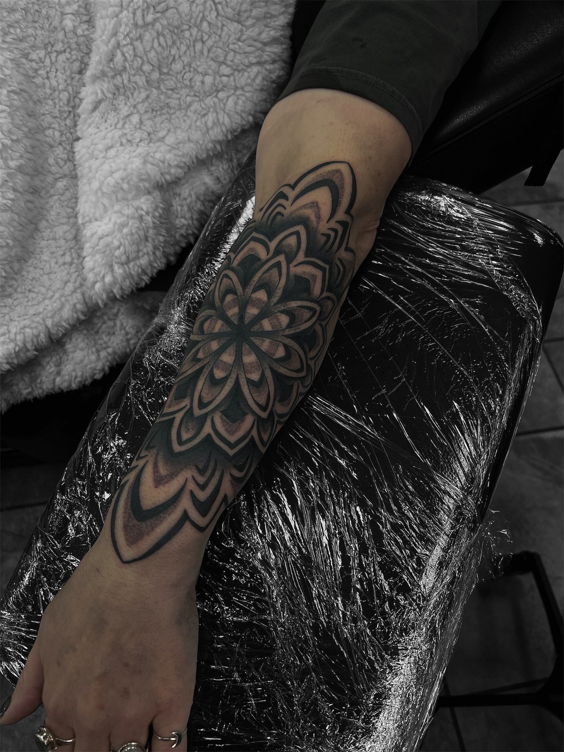 Tattoo by @brittanygoff_tattoos — geometric