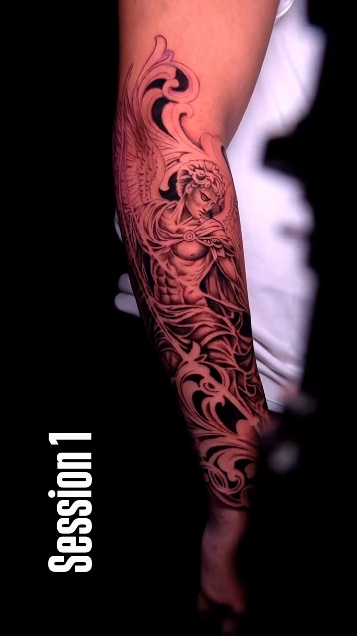 Tattoo by @tattoosbygregp — japanese_irezumi, black_and_grey