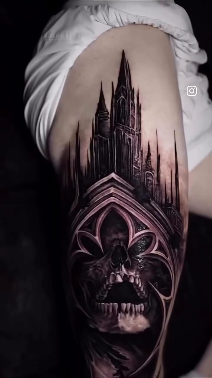 Tattoo by @jamesstrickland — dark_realism, black_and_grey