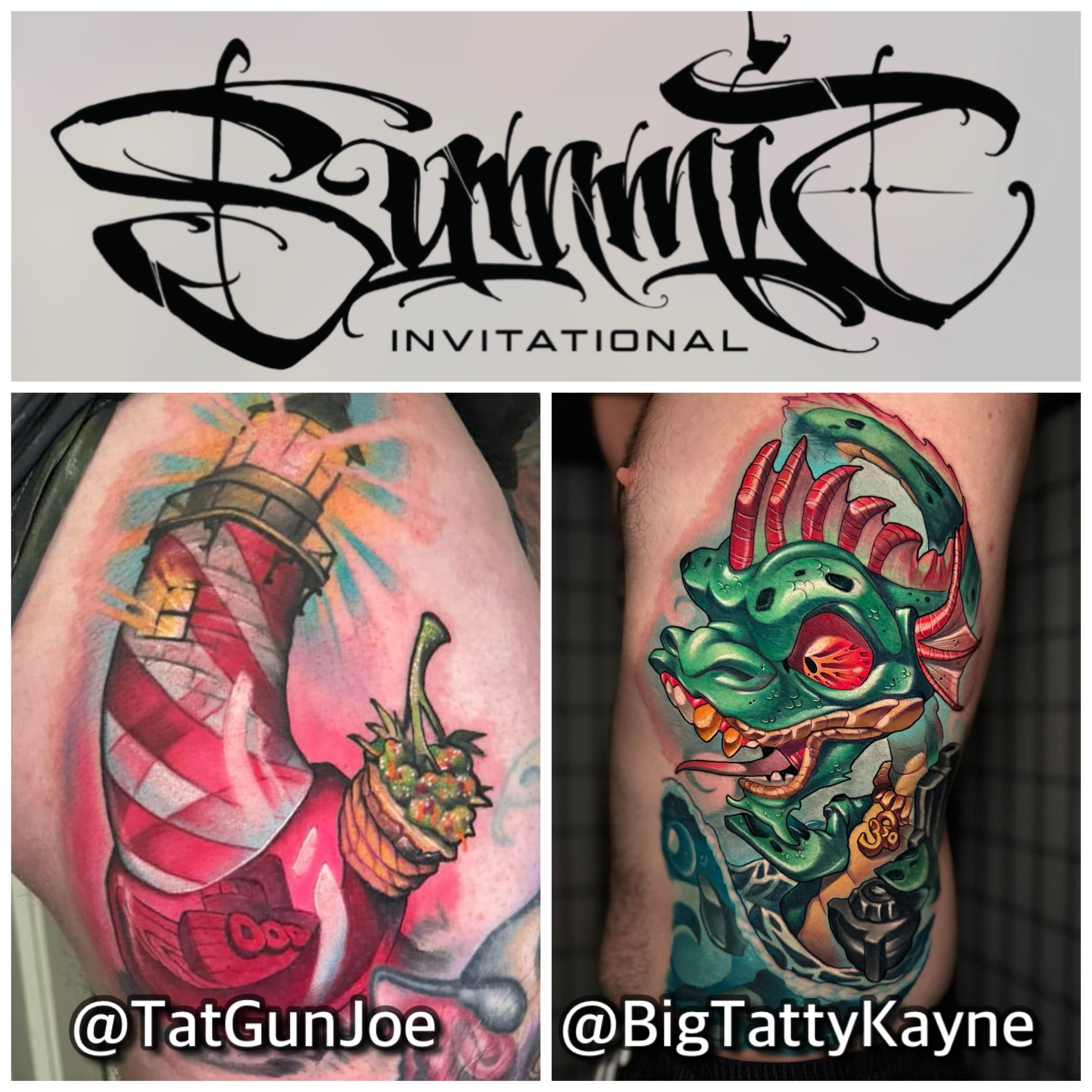 Lighthouse and strawberry realism tattoo on the forearm by Tatgunjoe, Salt Lake City, Utah