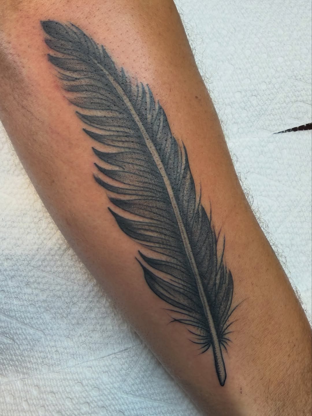 Tattoo by @evanvtattoos — black_and_grey, realism