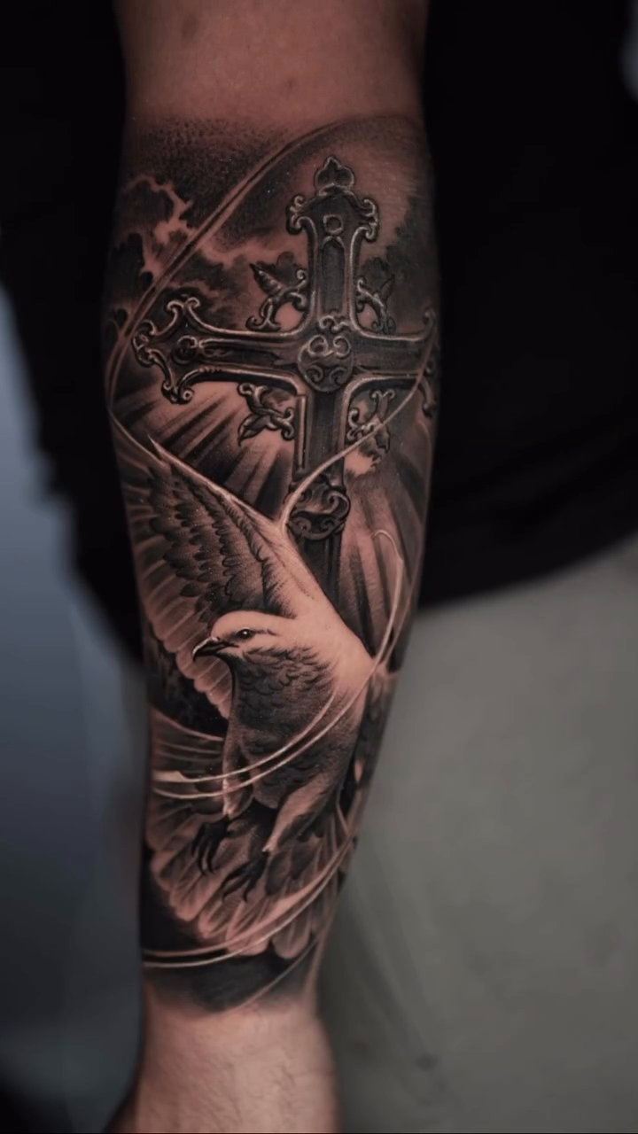 Tattoo by @tattoosbychino — black_and_grey, realism