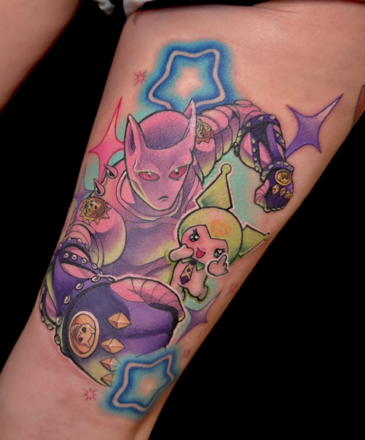 Tattoo by @jerritattoos — new_school, anime