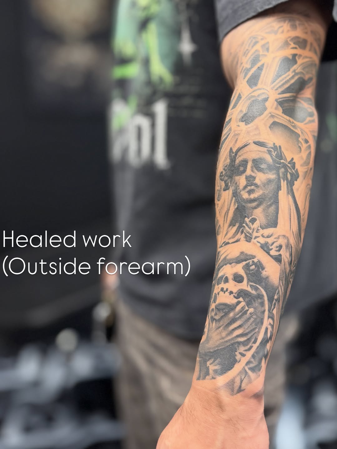 Tattoo by @heavyhitterbam — realism, black_and_grey