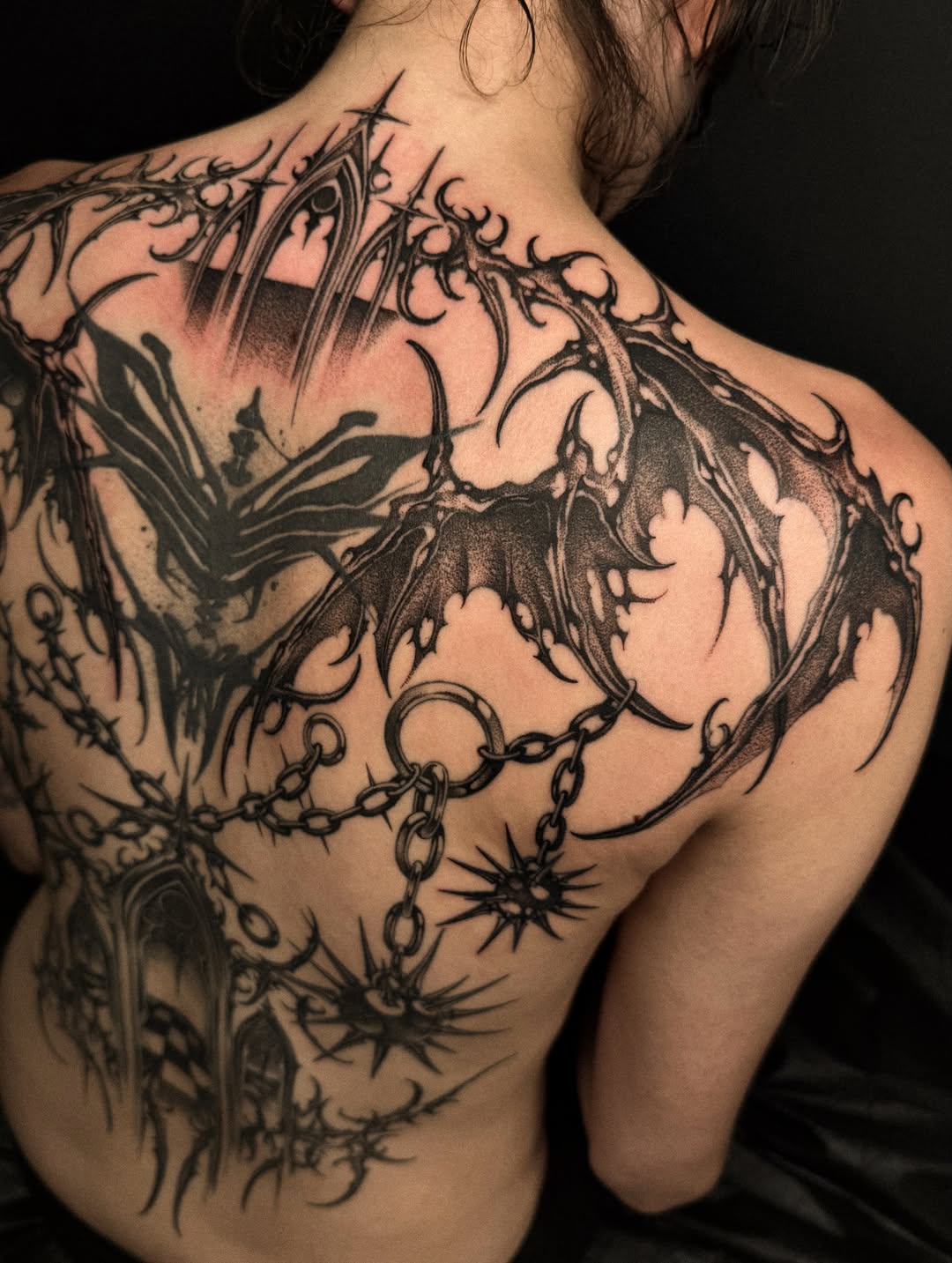 Tattoo by @digitalsunsett — blackwork, dark_realism