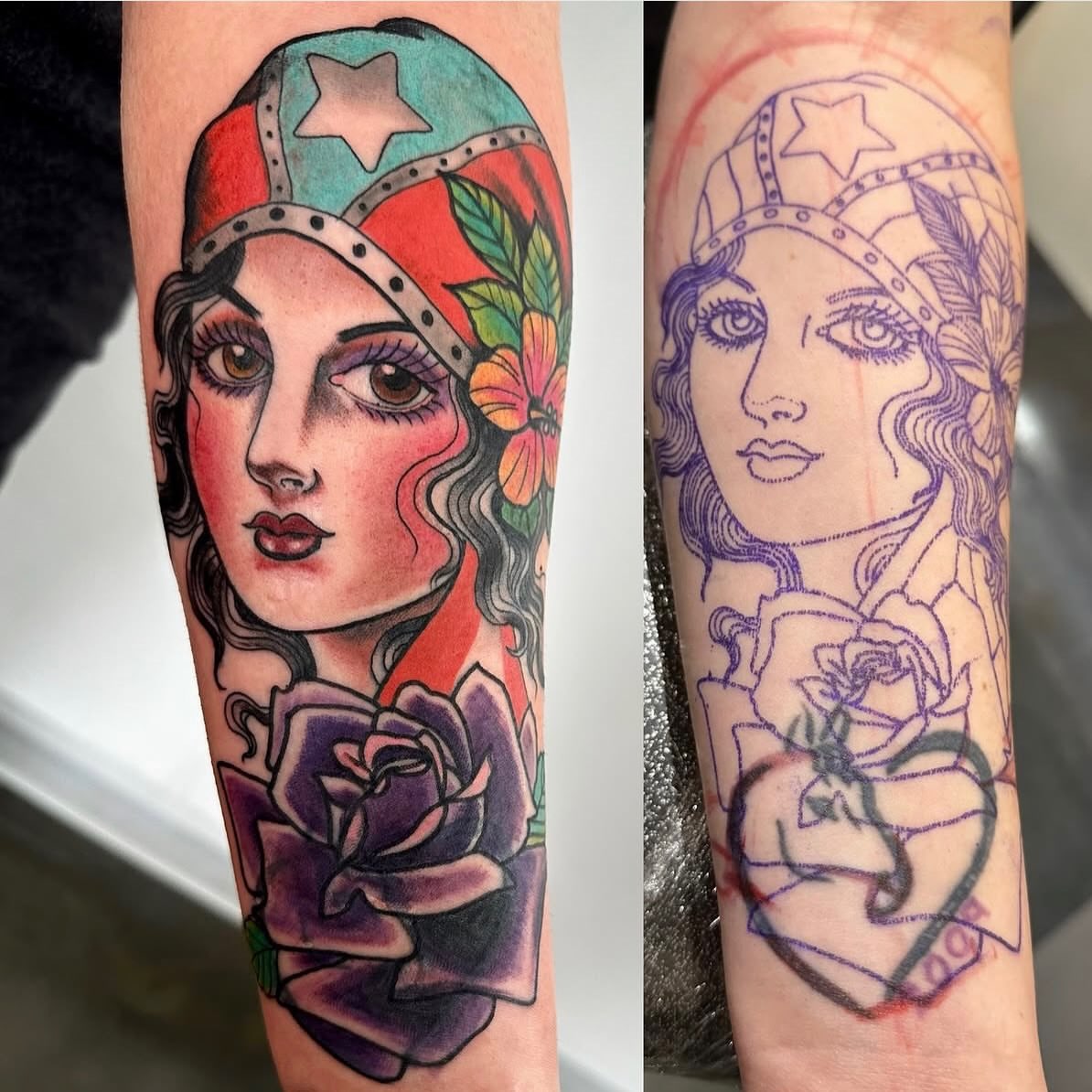 Tattoo by @tattoosbyhayden — american_traditional, dotwork