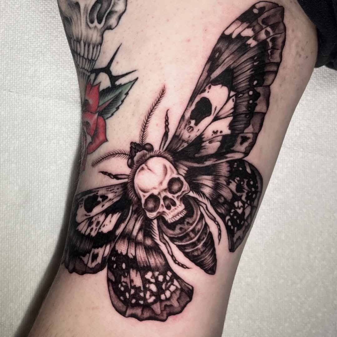 Tattoo by @mattelliotttattoos — black_and_grey, realism