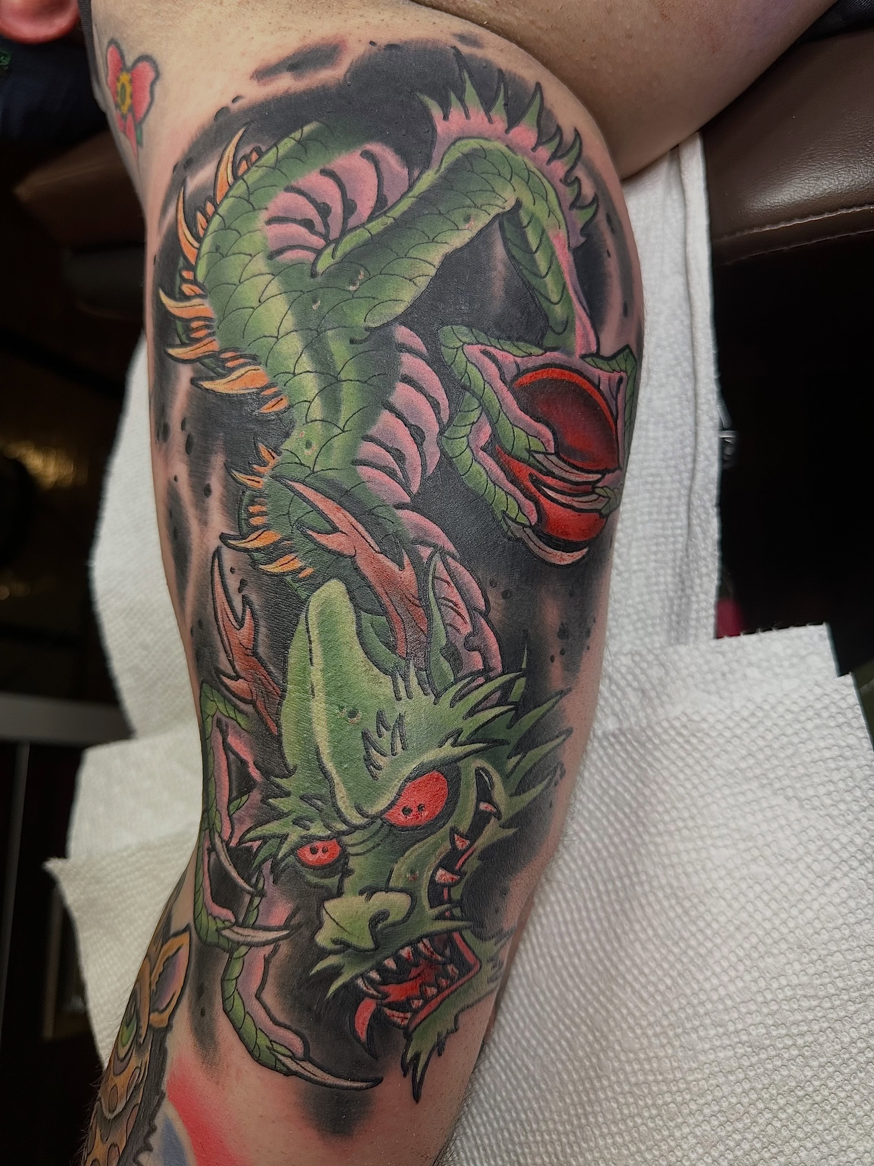 Tattoo by @tattoosbyedknowles — american_traditional, japanese_irezumi