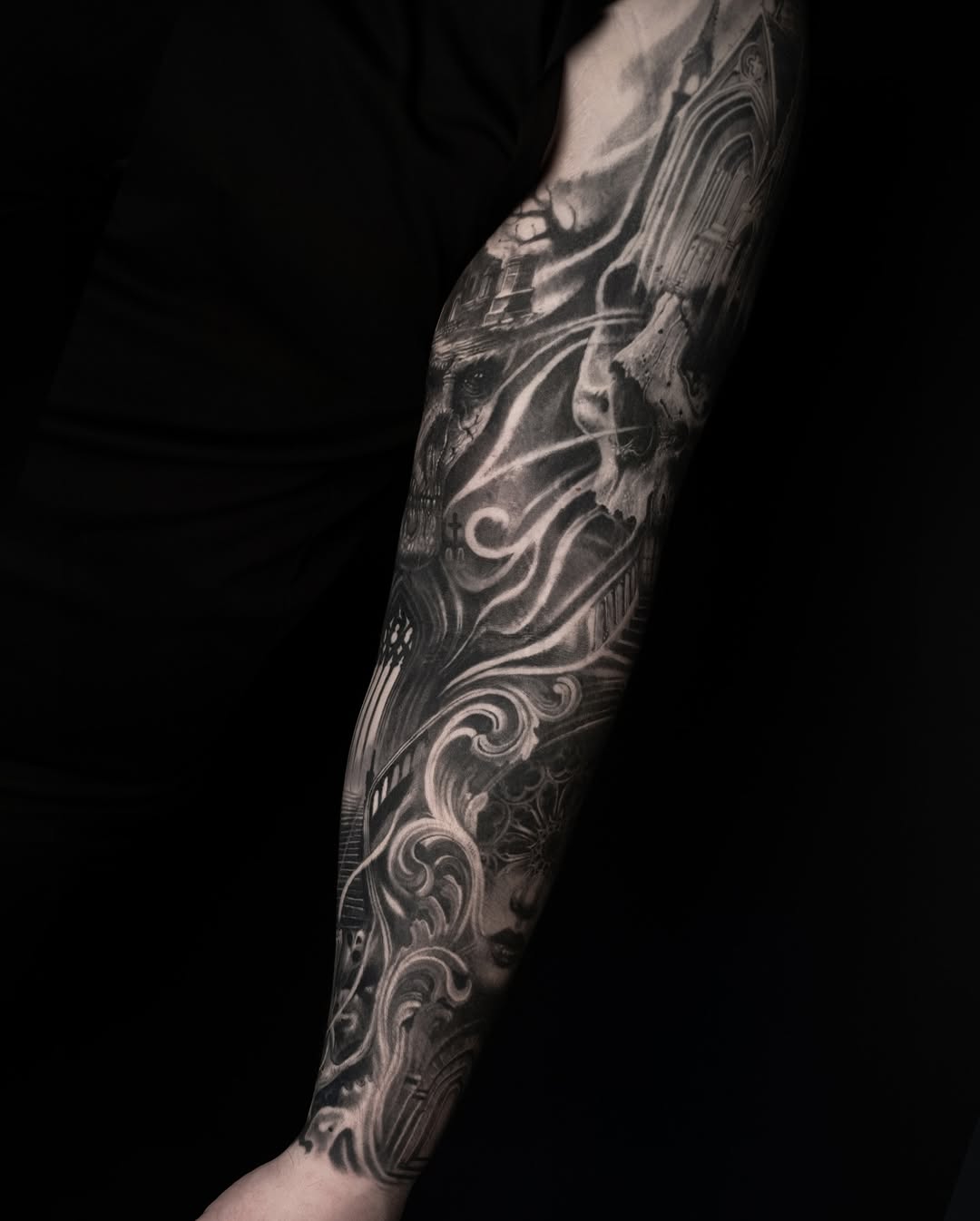 Tattoo by @mumia916 — black_and_grey, realism
