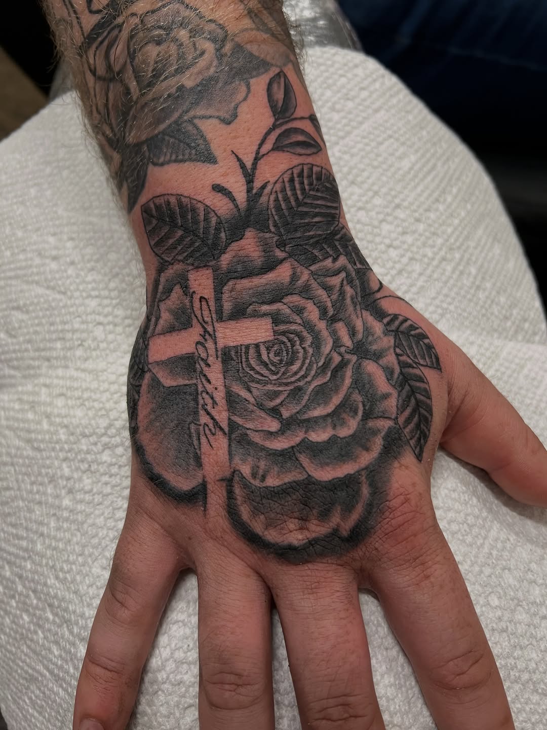 Tattoo by @aubswhit77 — black_and_grey, realism