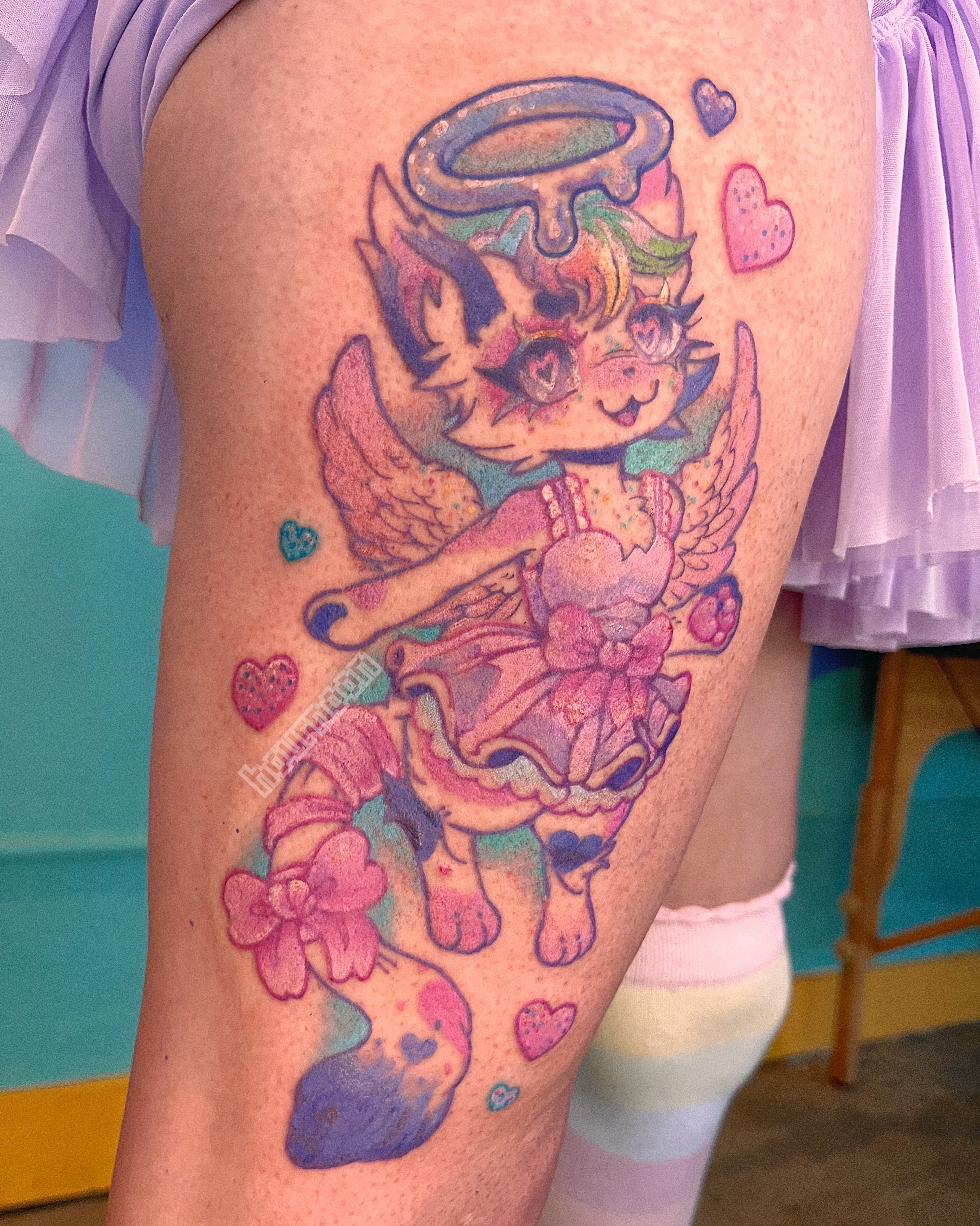 Tattoo by @hournoon β new_school, watercolor