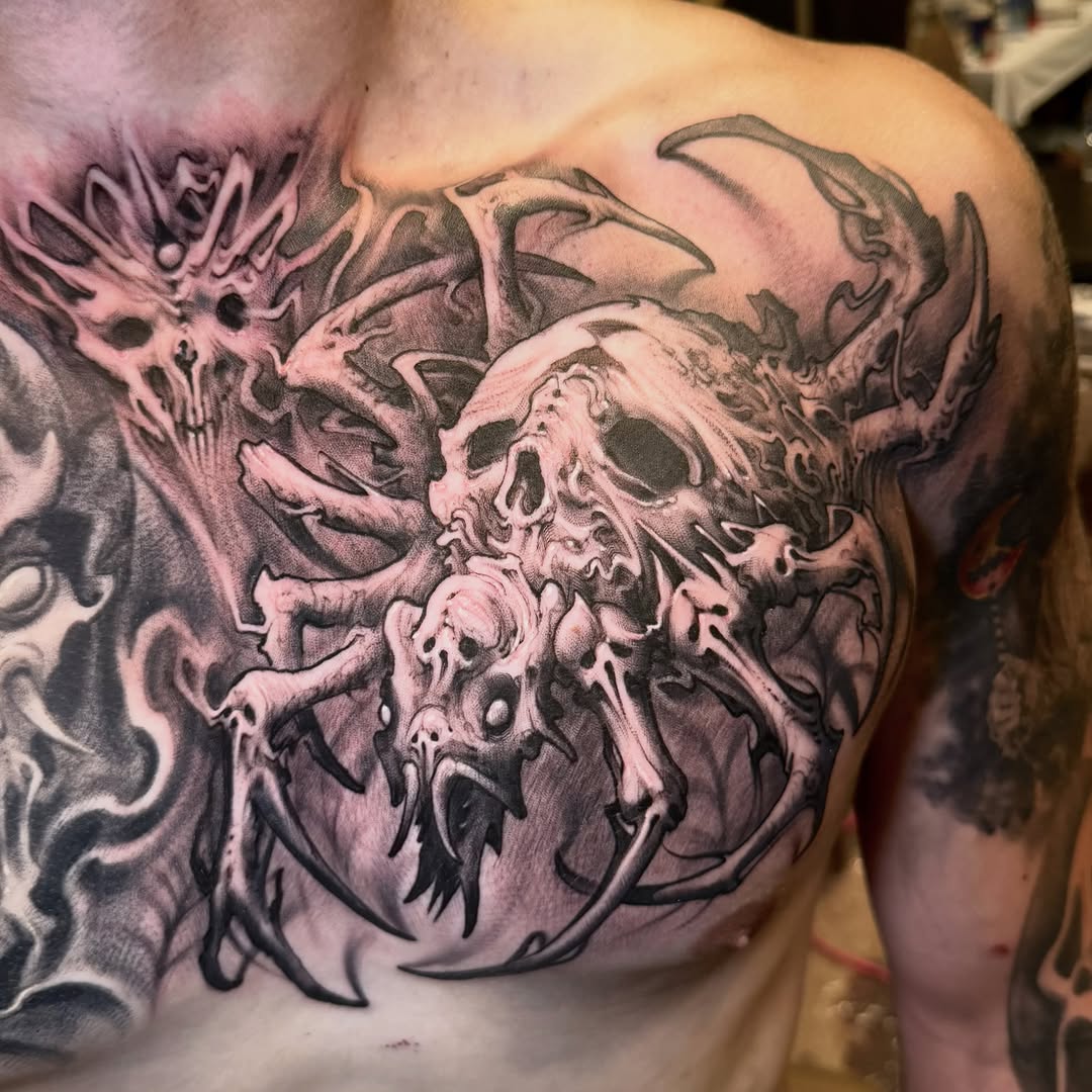 Tattoo by @jimmydalessio β dark_realism, blackwork
