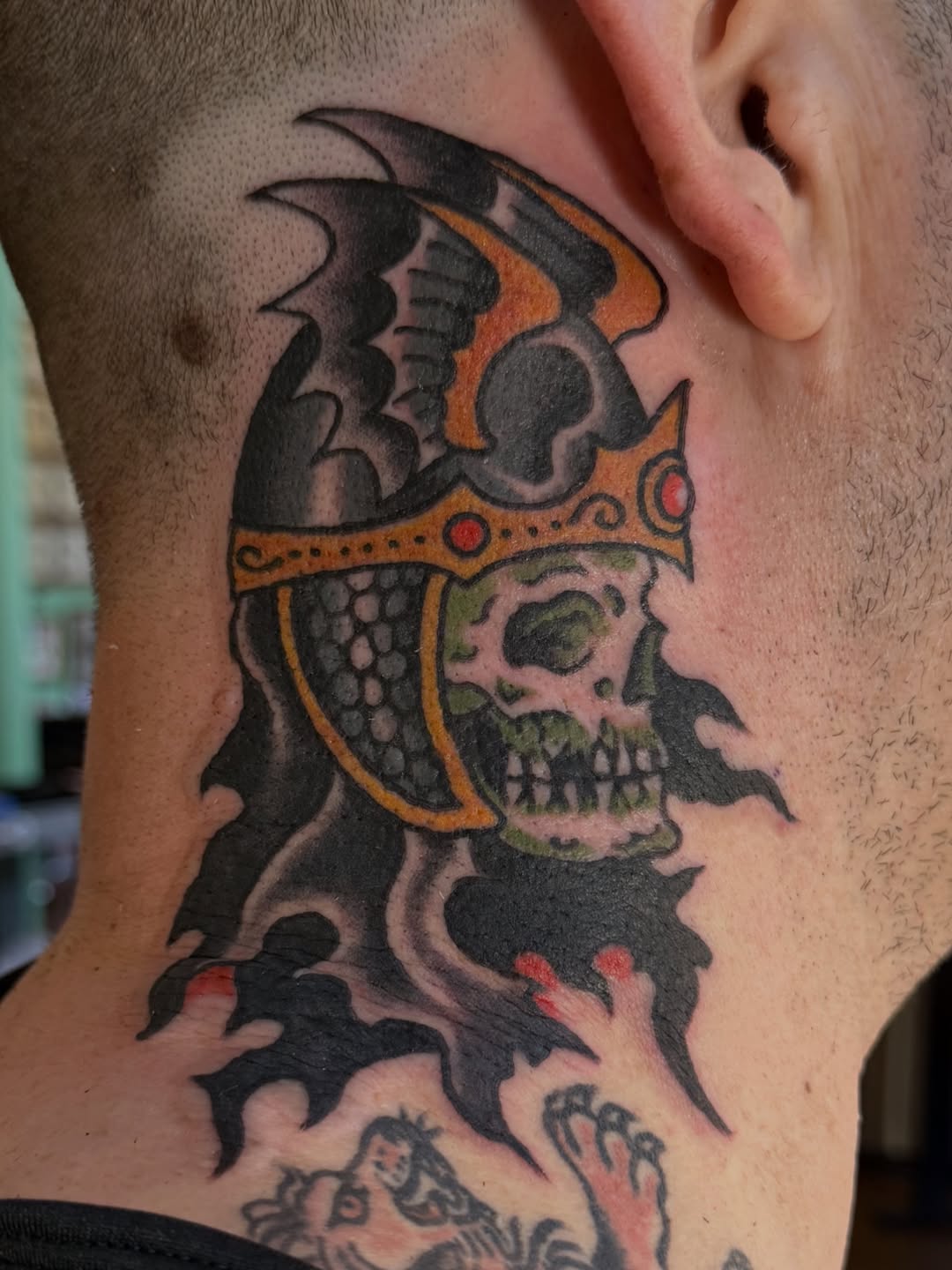 Tattoo by @jesseswanson — american_traditional, black_and_grey