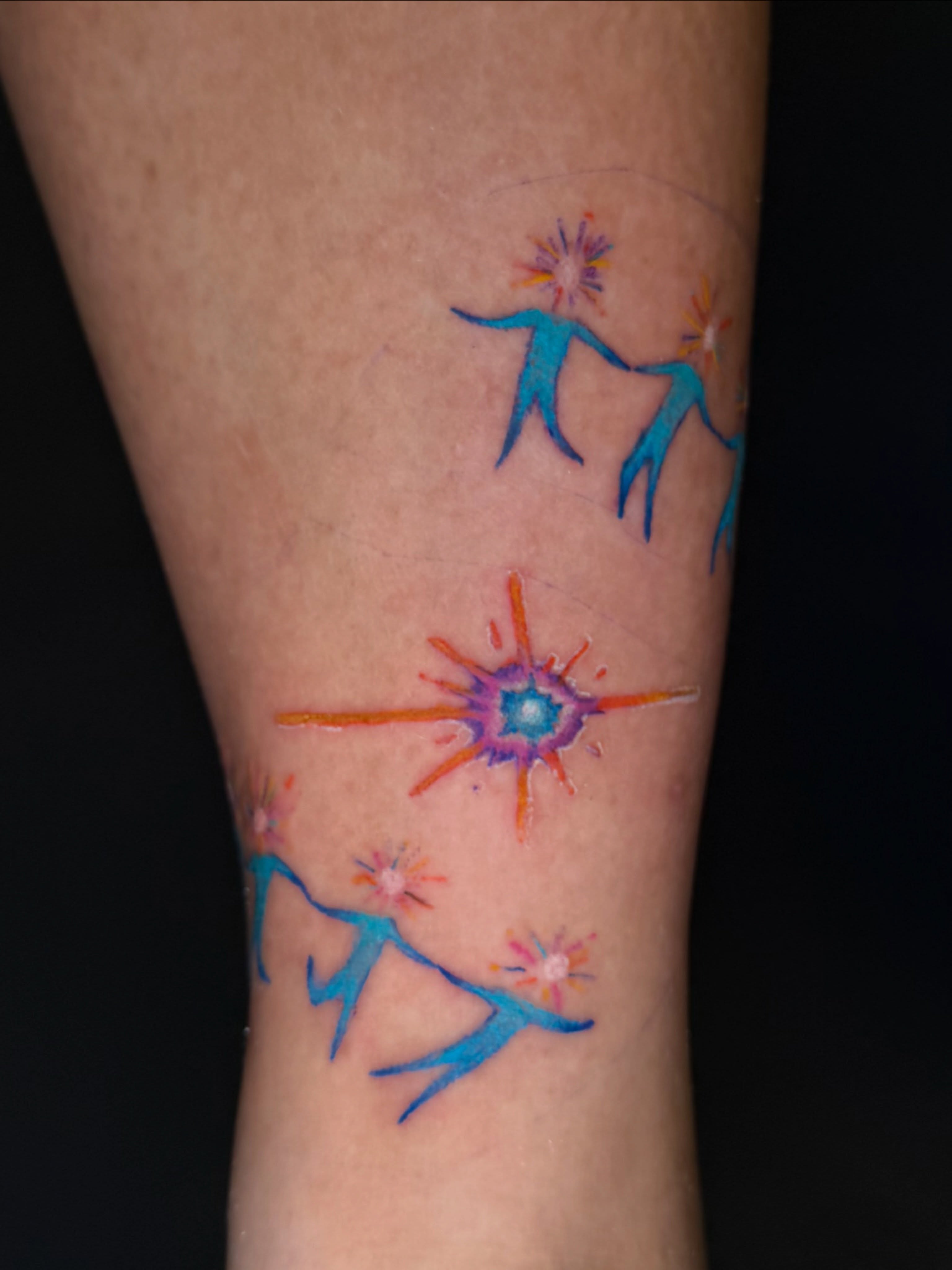 Tattoo by @huestatts — watercolor