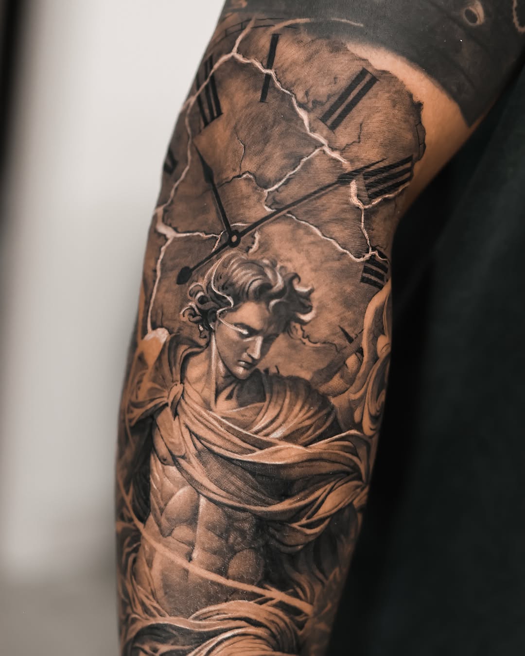Tattoo by @tattooist_reset β realism, black_and_grey