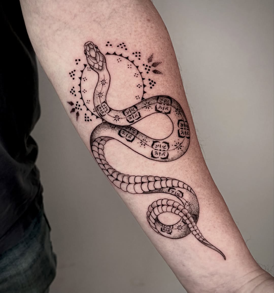 Tattoo by @ghostriverart — dotwork
