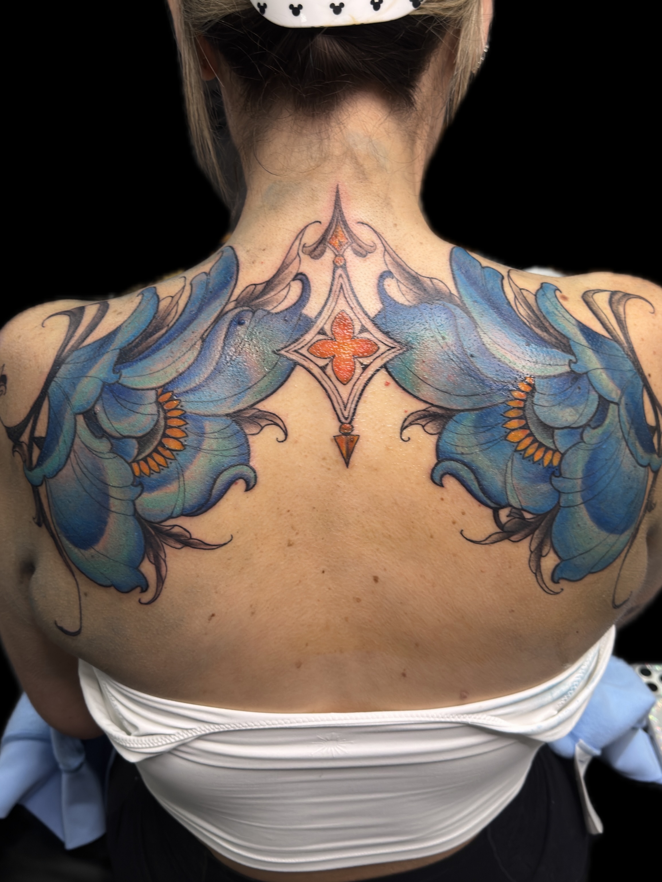 Tattoo by @huestatts — new_school, ornamental