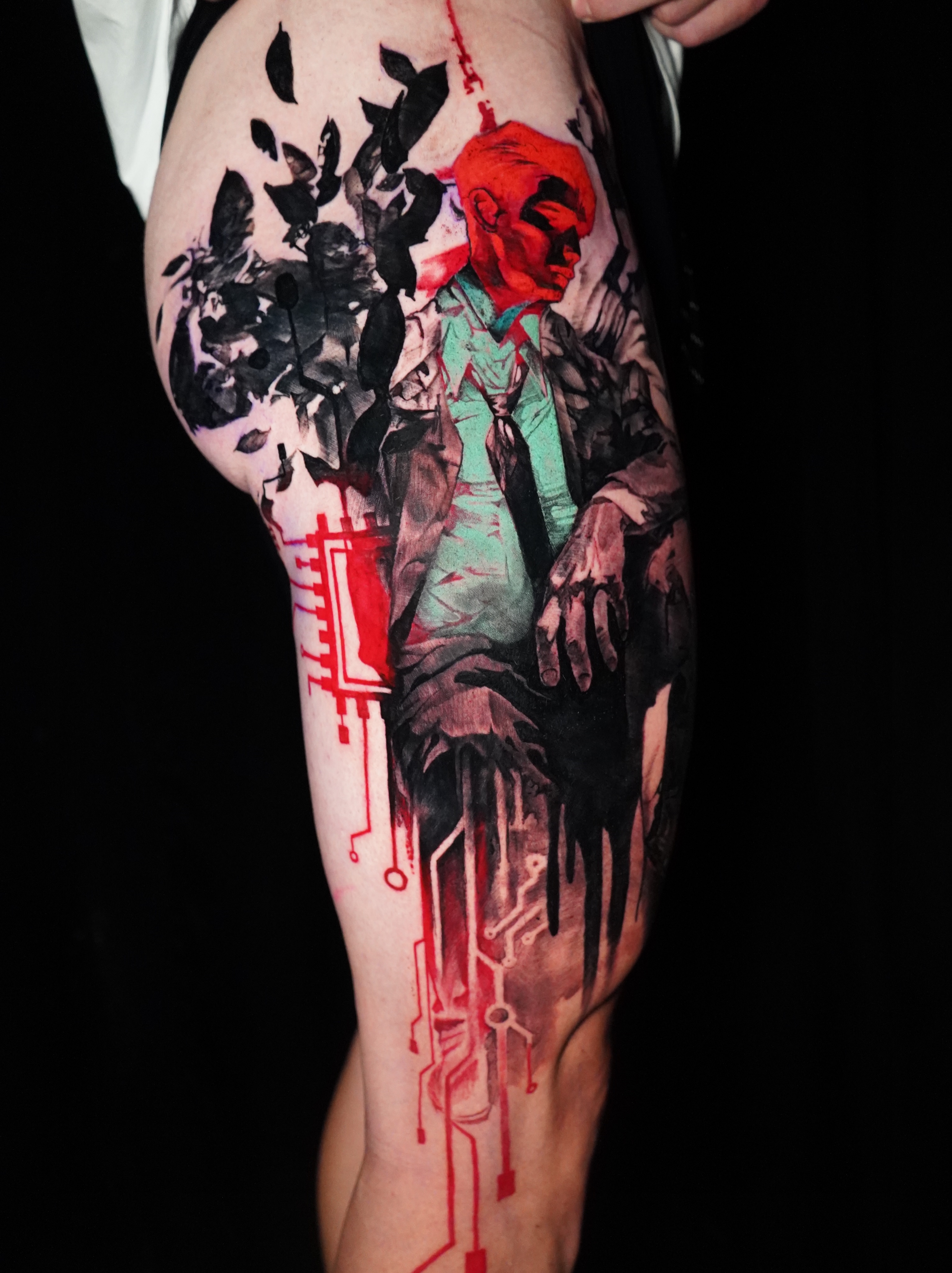 Tattoo by @darlgnau — trash_polka, realism