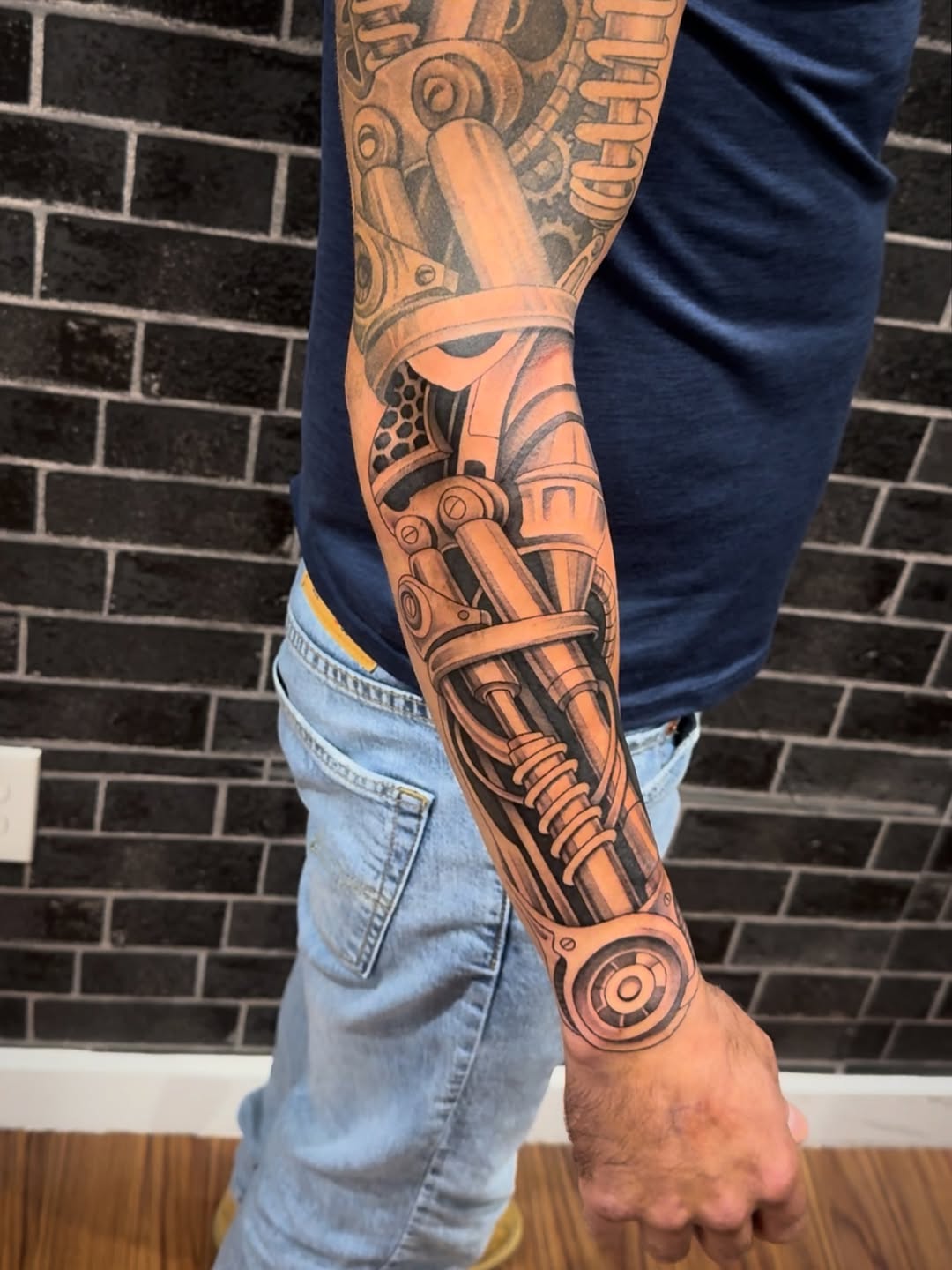 Tattoo by @elijahforstertattoos — realism, black_and_grey