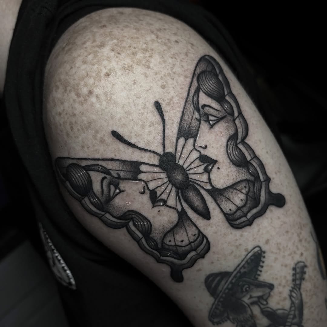 Tattoo by @venoctemtattoo — american_traditional, black_and_grey