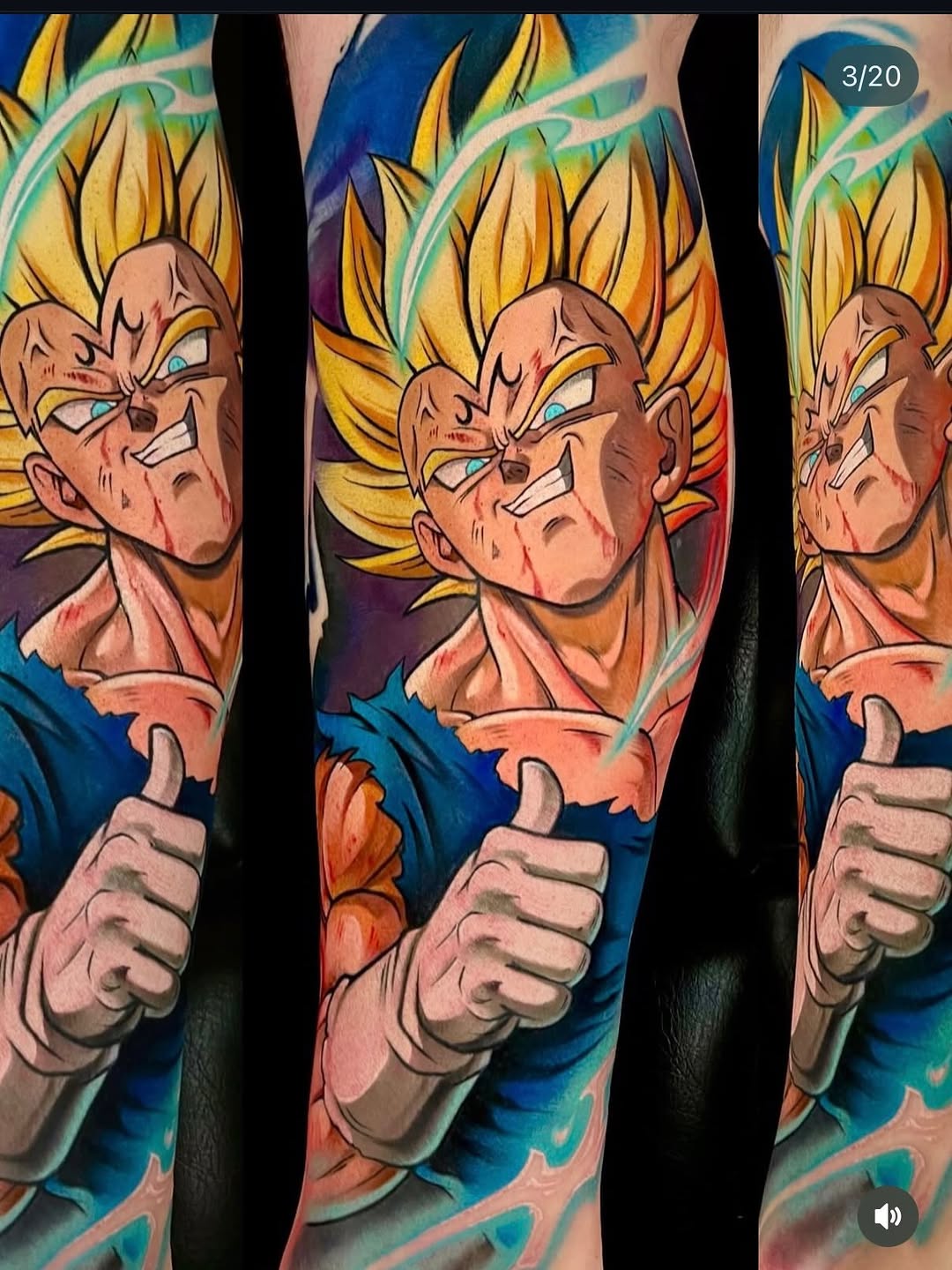 Tattoo by @nathanevans32 — anime, realism