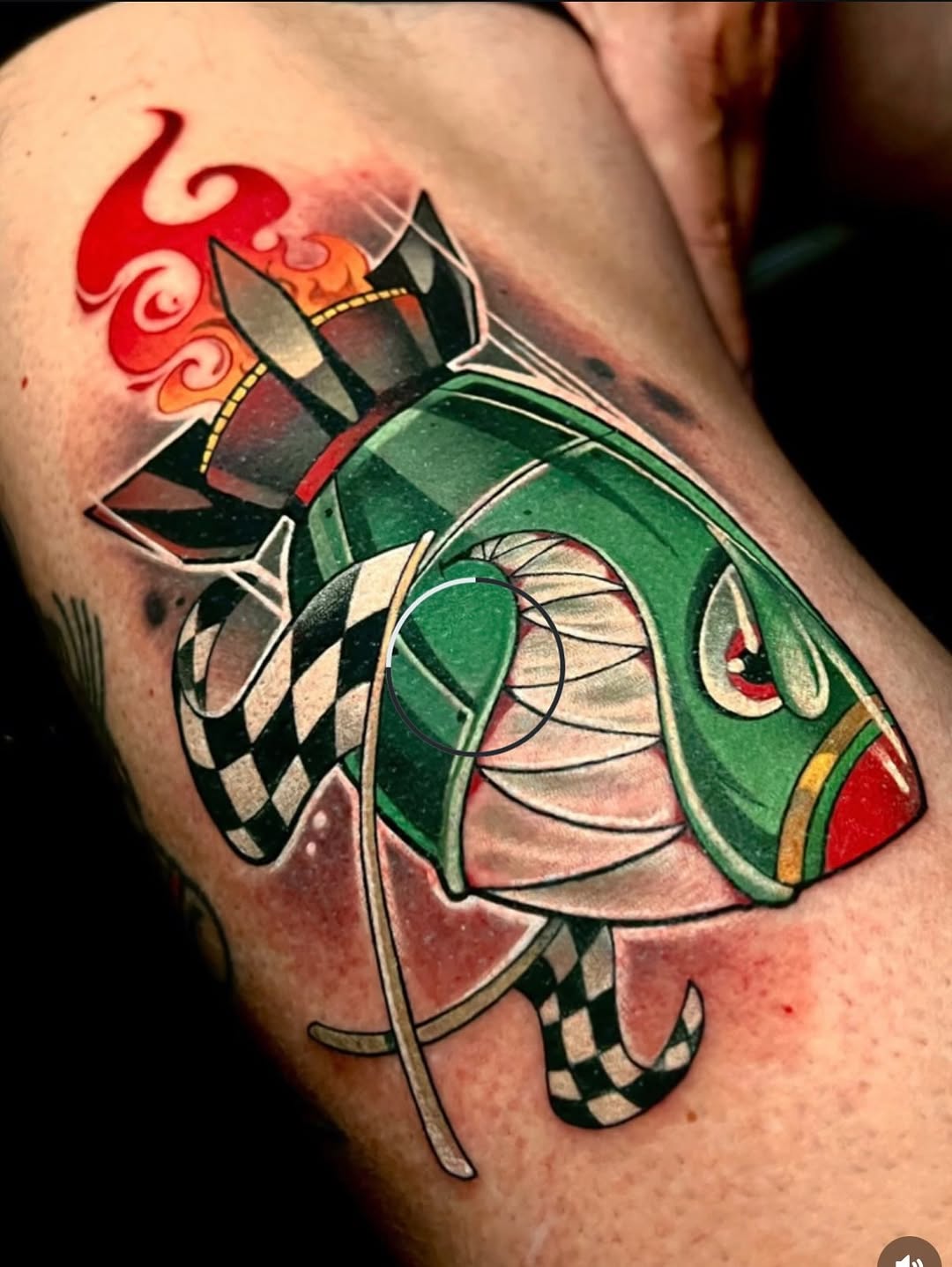 Tattoo by @nathanevans32 — new_school, trash_polka