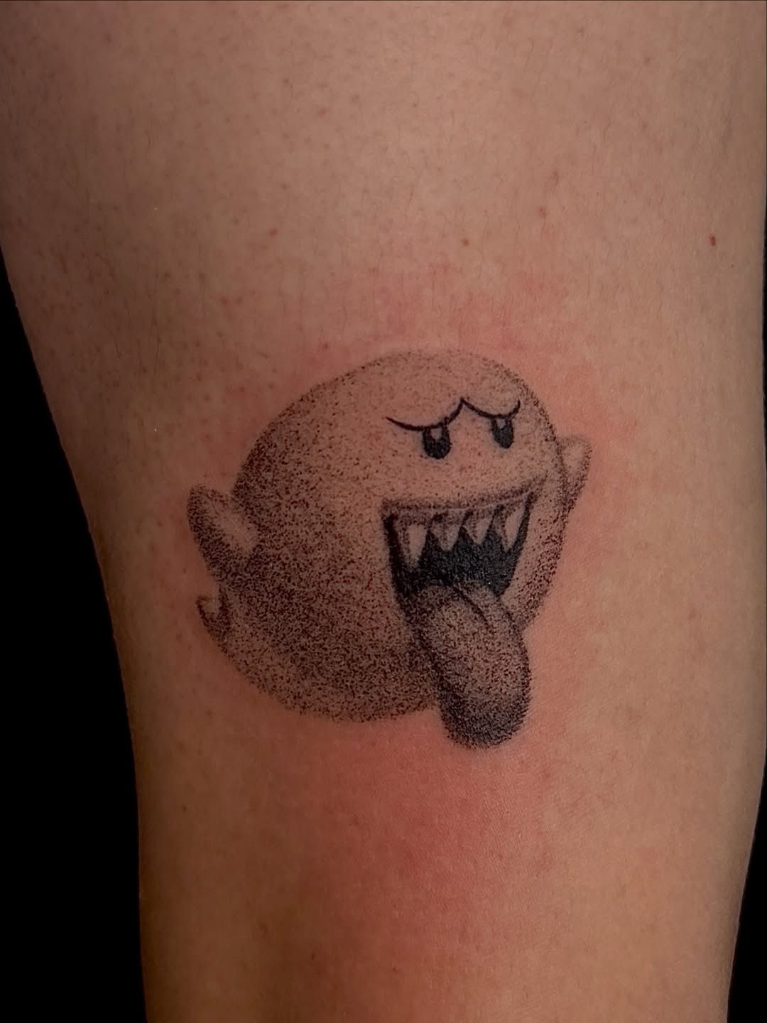 Tattoo by @tofuskintattoo — dotwork, black_and_grey